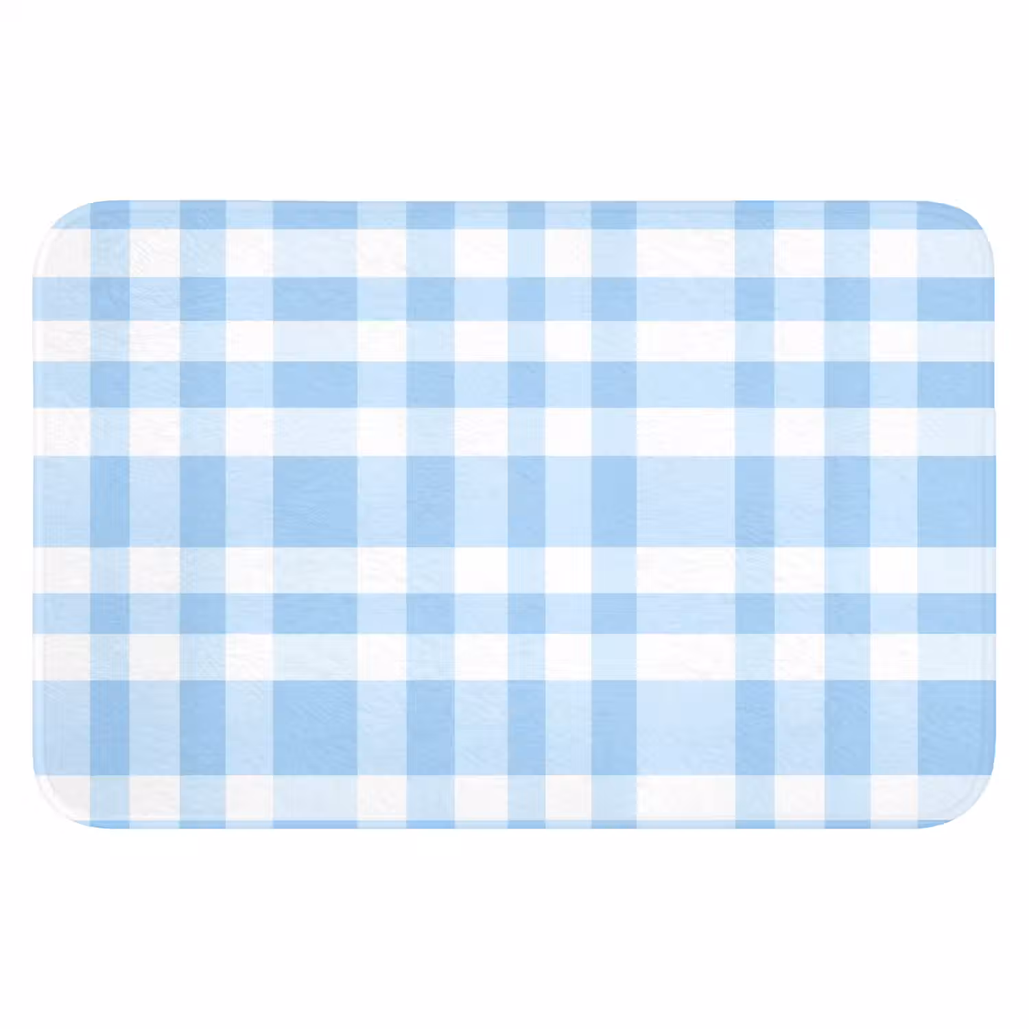 Ruit - Patroon - Blauw Badmat klein 997 -3d