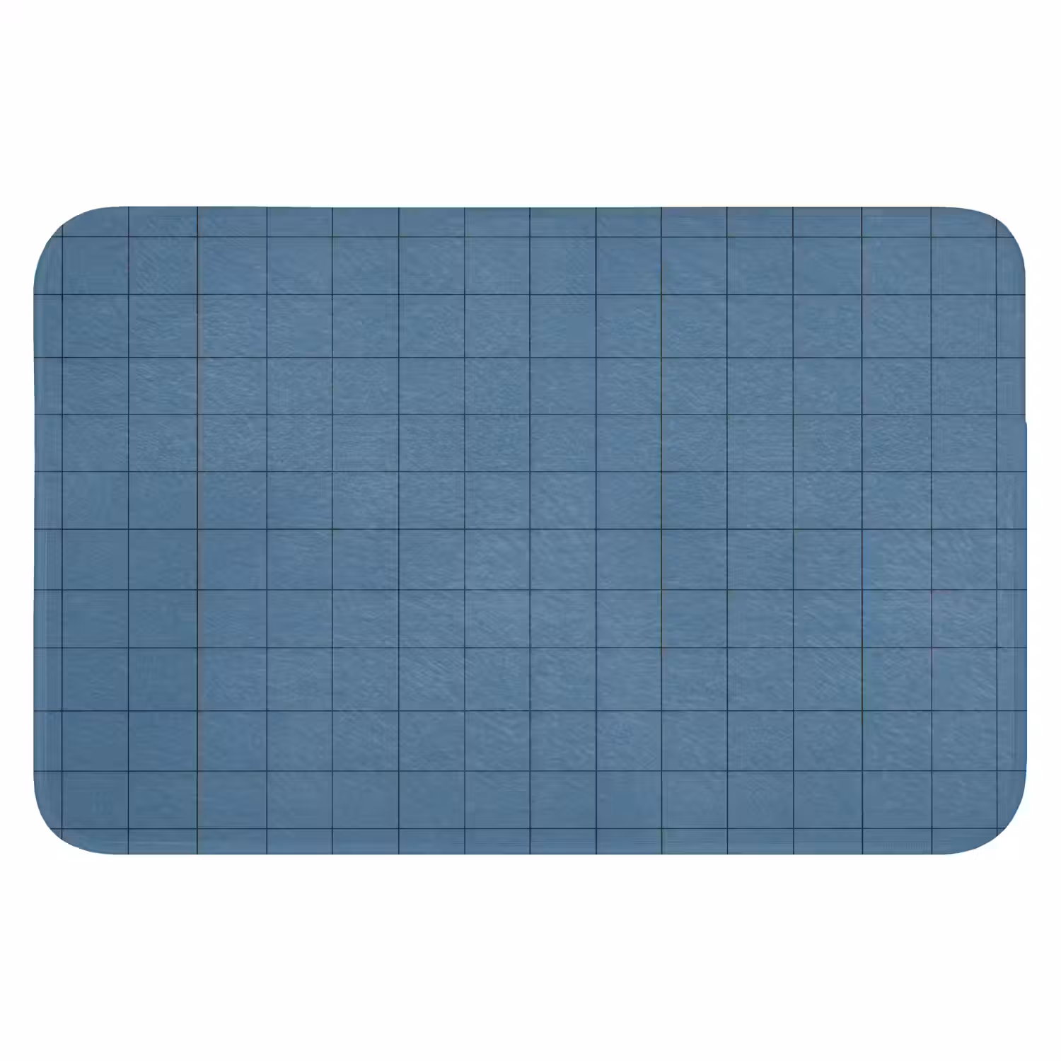 Ruiten - Geometrisch - Blauw Badmat klein 997 -3d