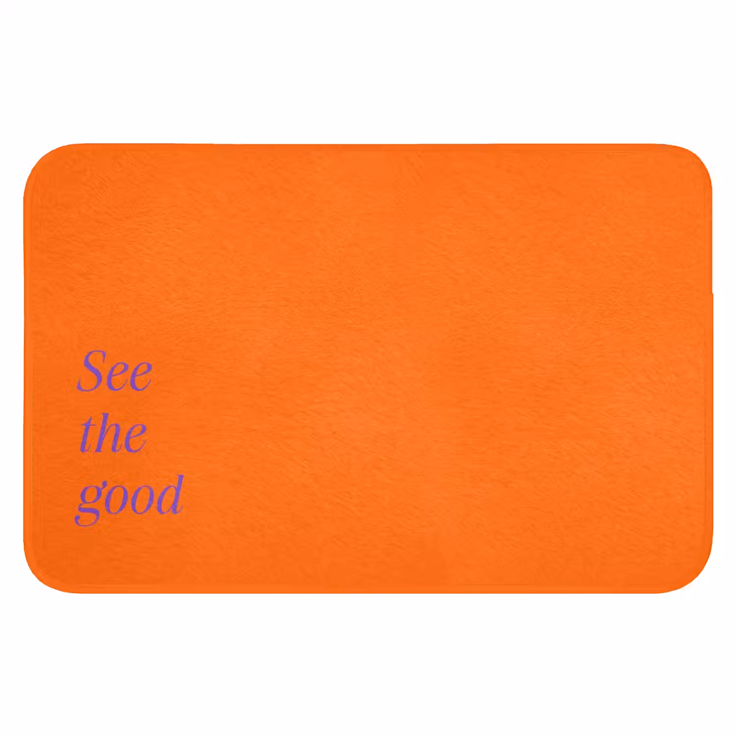 See te good - Paars - Oranje Badmat klein -3d
