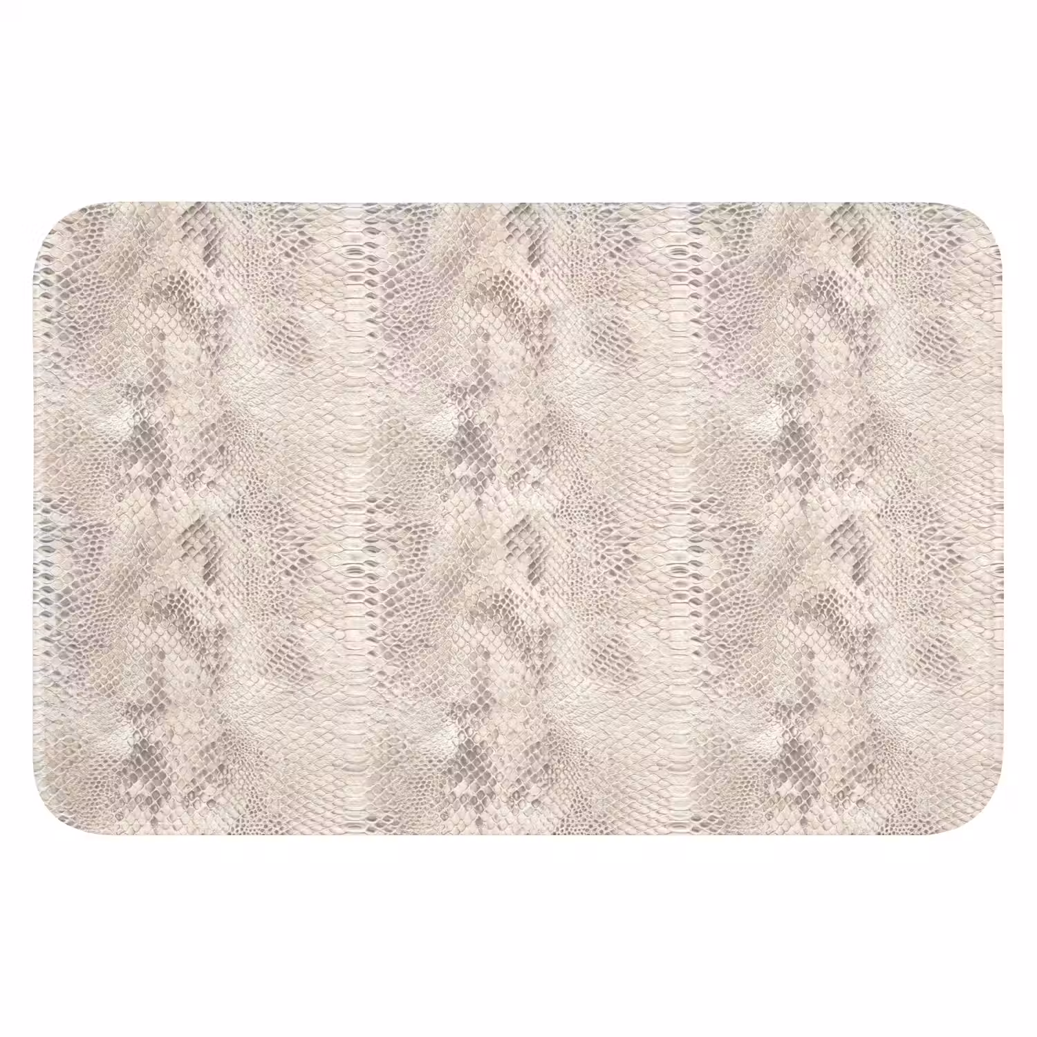 Slang - Patroon - Beige Badmat klein 997 -3d