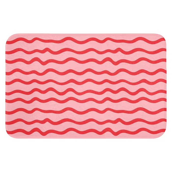 Speels - Patroon - Rood Badmat klein 997 -3d