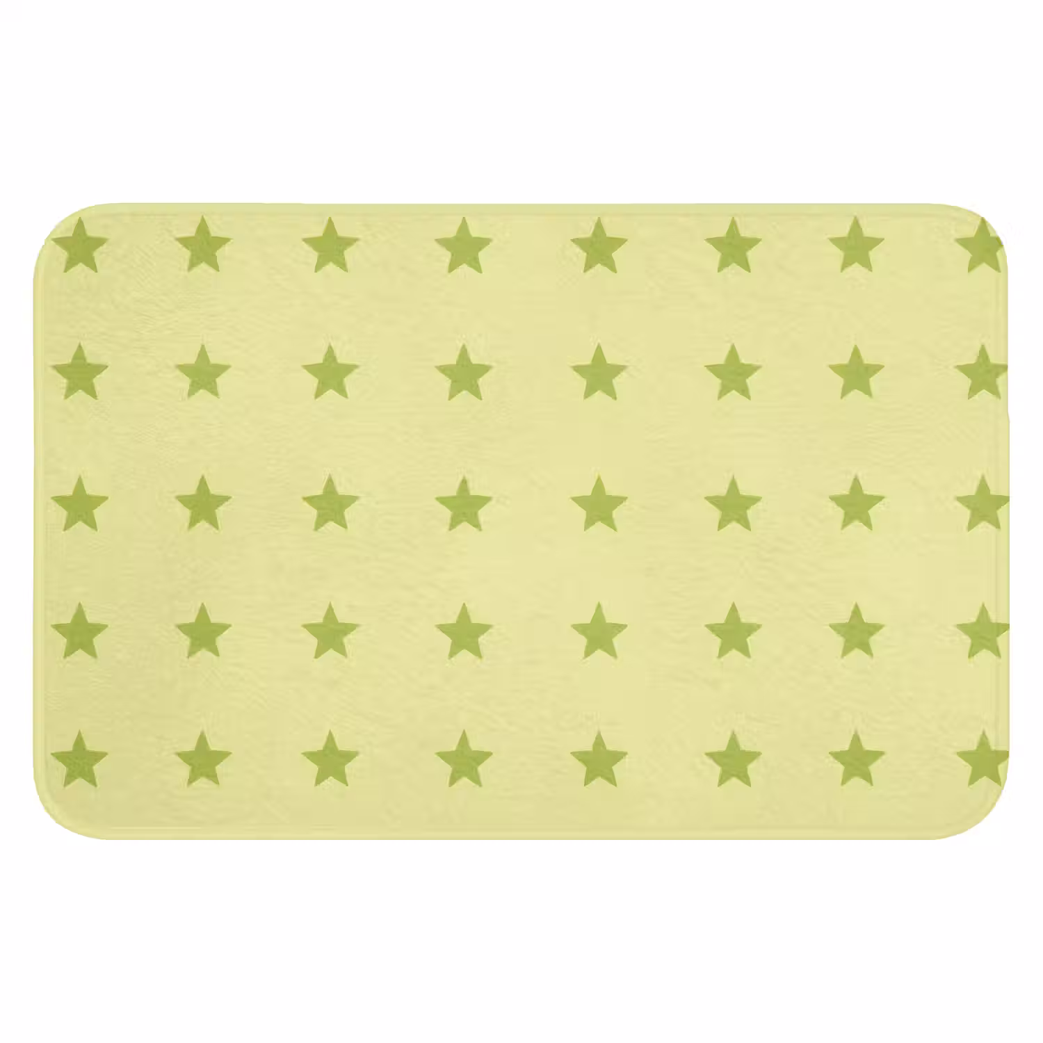 Sterren - Patroon - Groen Badmat klein 997 -3d