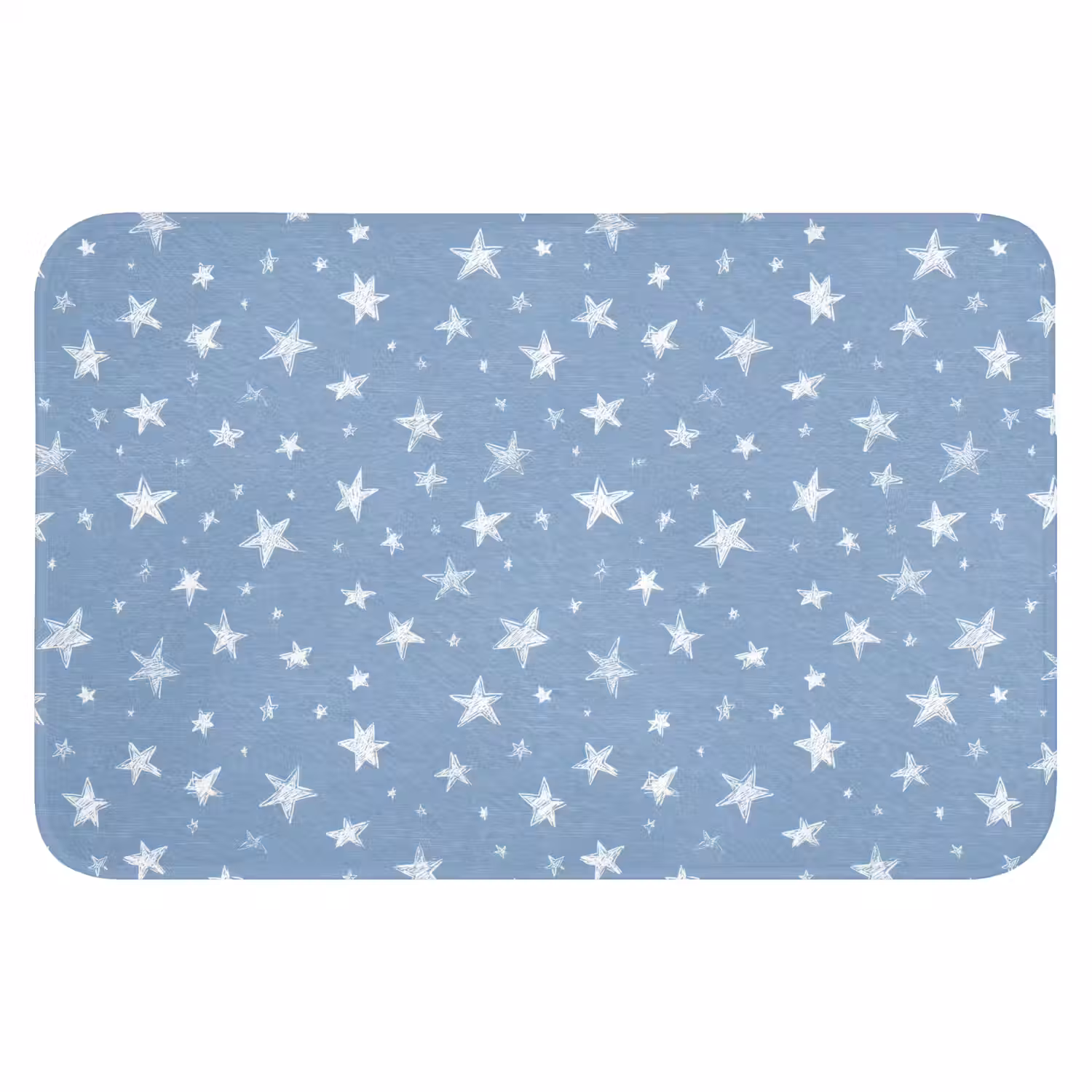 Sterretjes - Patroon - Blauw Badmat klein 997 -3d