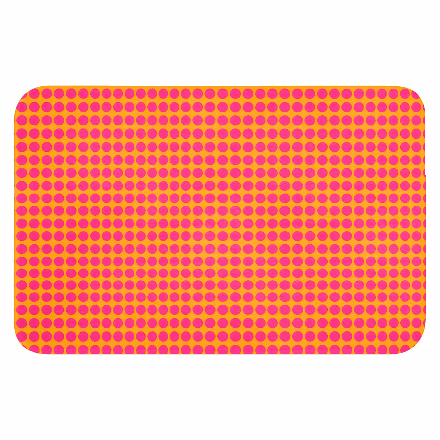 Stippen - Patroon - Oranje Badmat klein 997 -3d