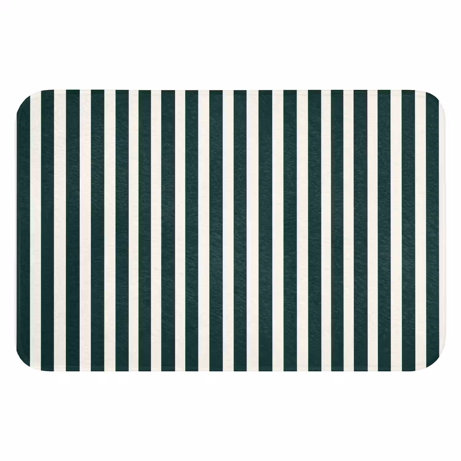 Strepen - Klassiek - Groen Badmat klein 997 -3d