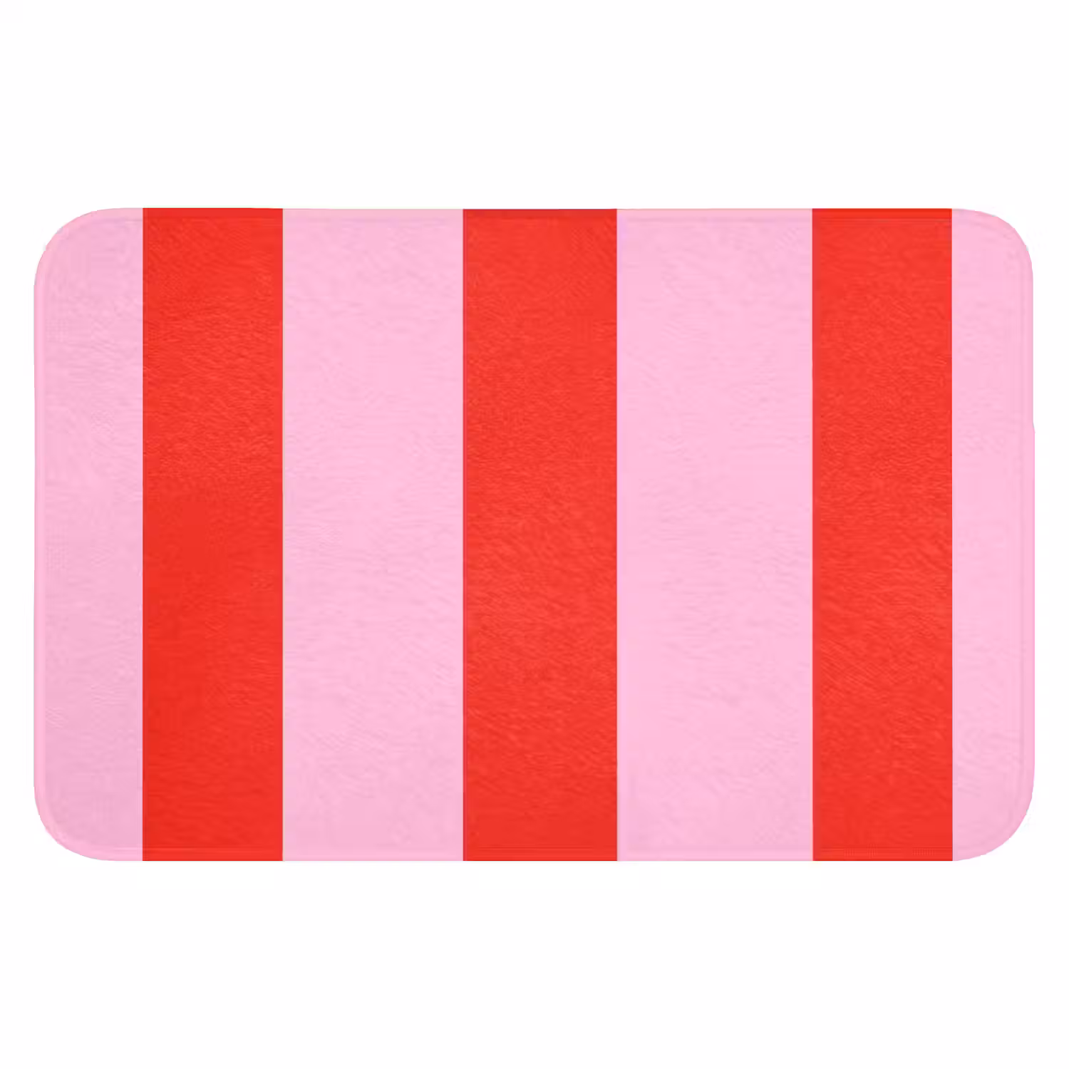 Strepen - Klassiek - Roze Badmat klein 997 -3d