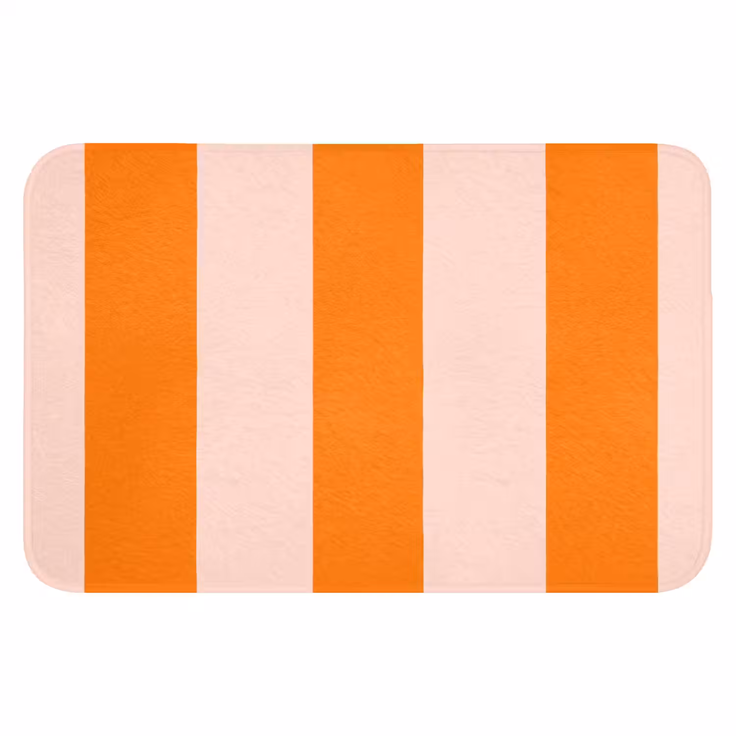 Strepen - Modern - Oranje Badmat klein 997 -3d