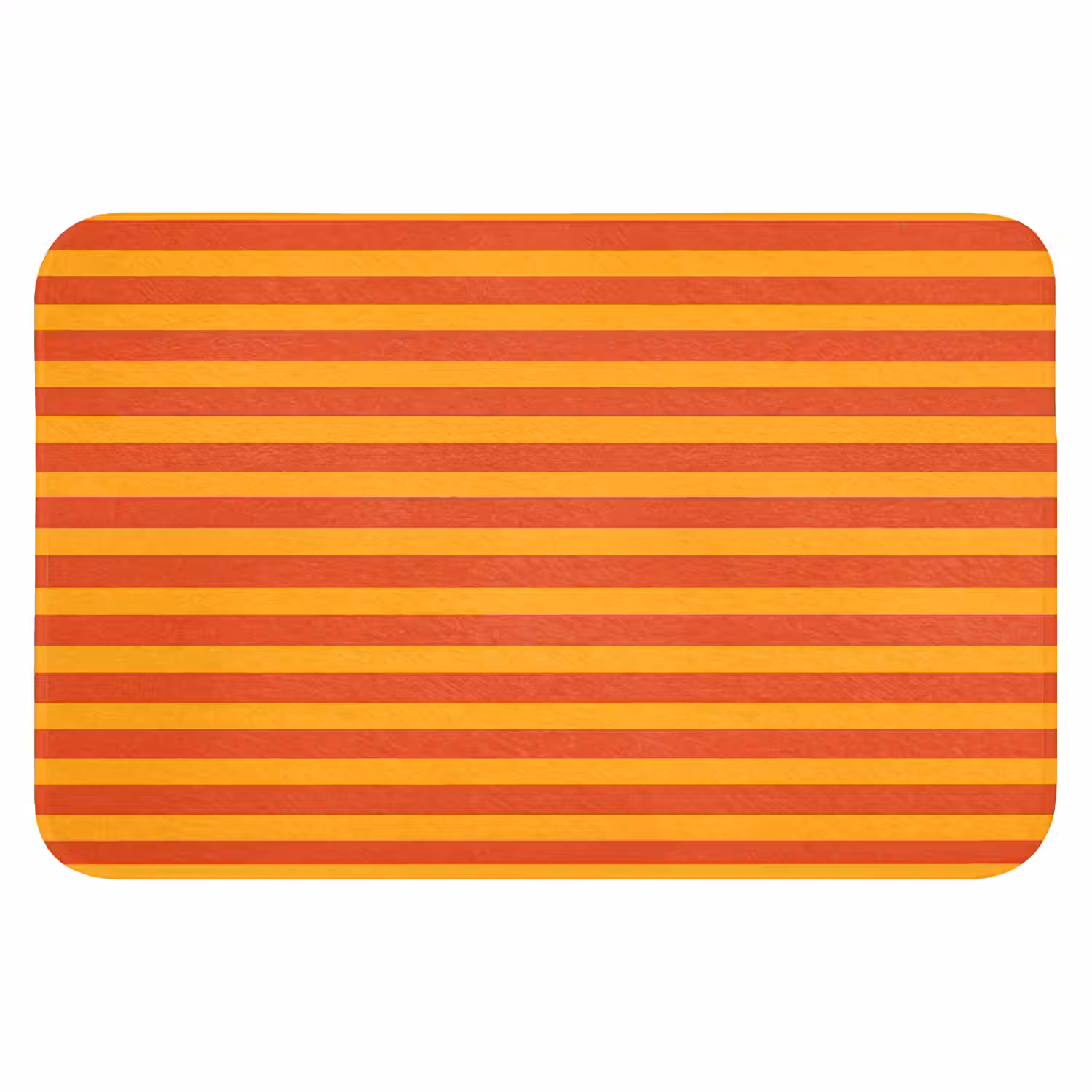 Strepen - Patroon - Oranje Badmat klein 997 -3d