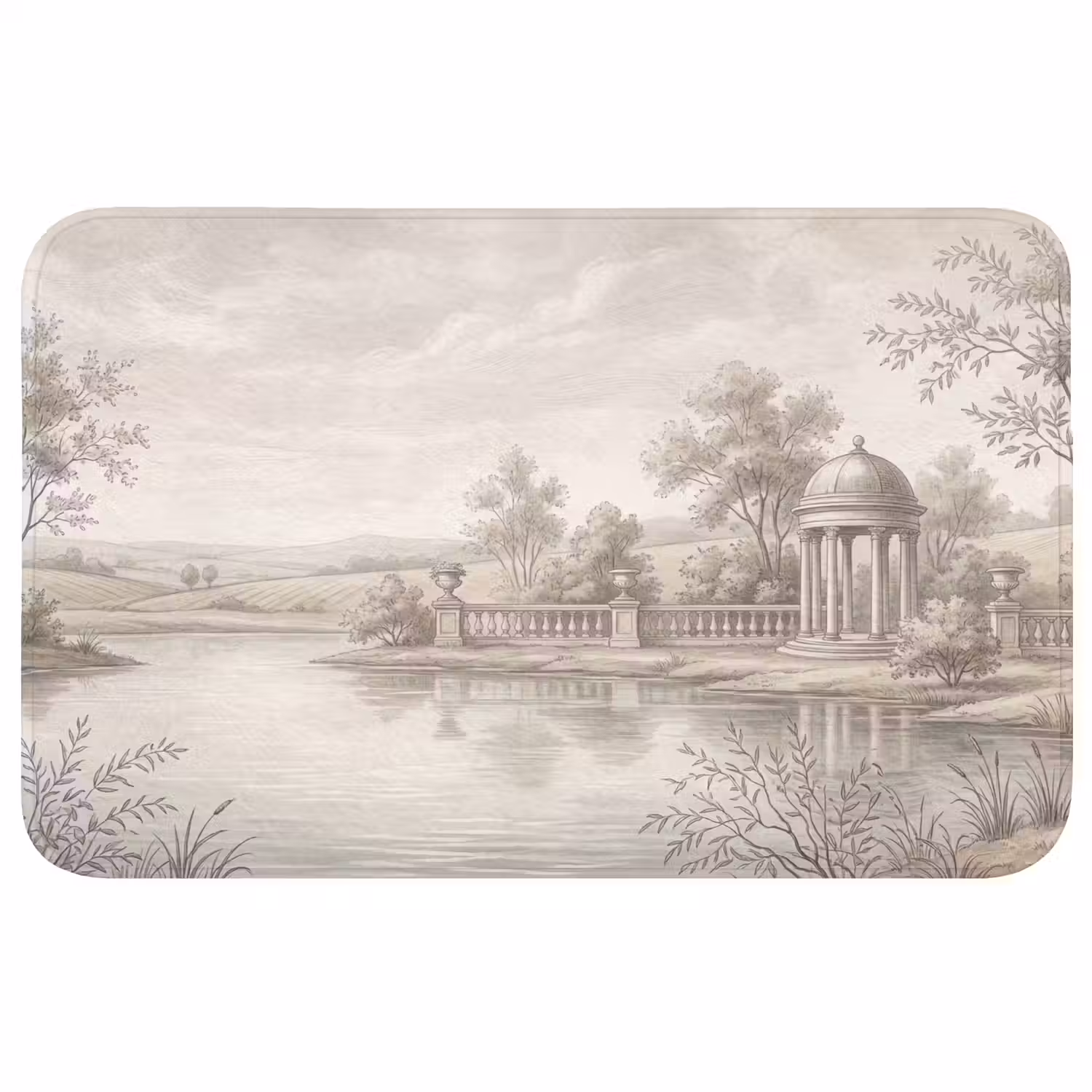 Terras - Water - Natuur - Landschap Badmat klein -3d
