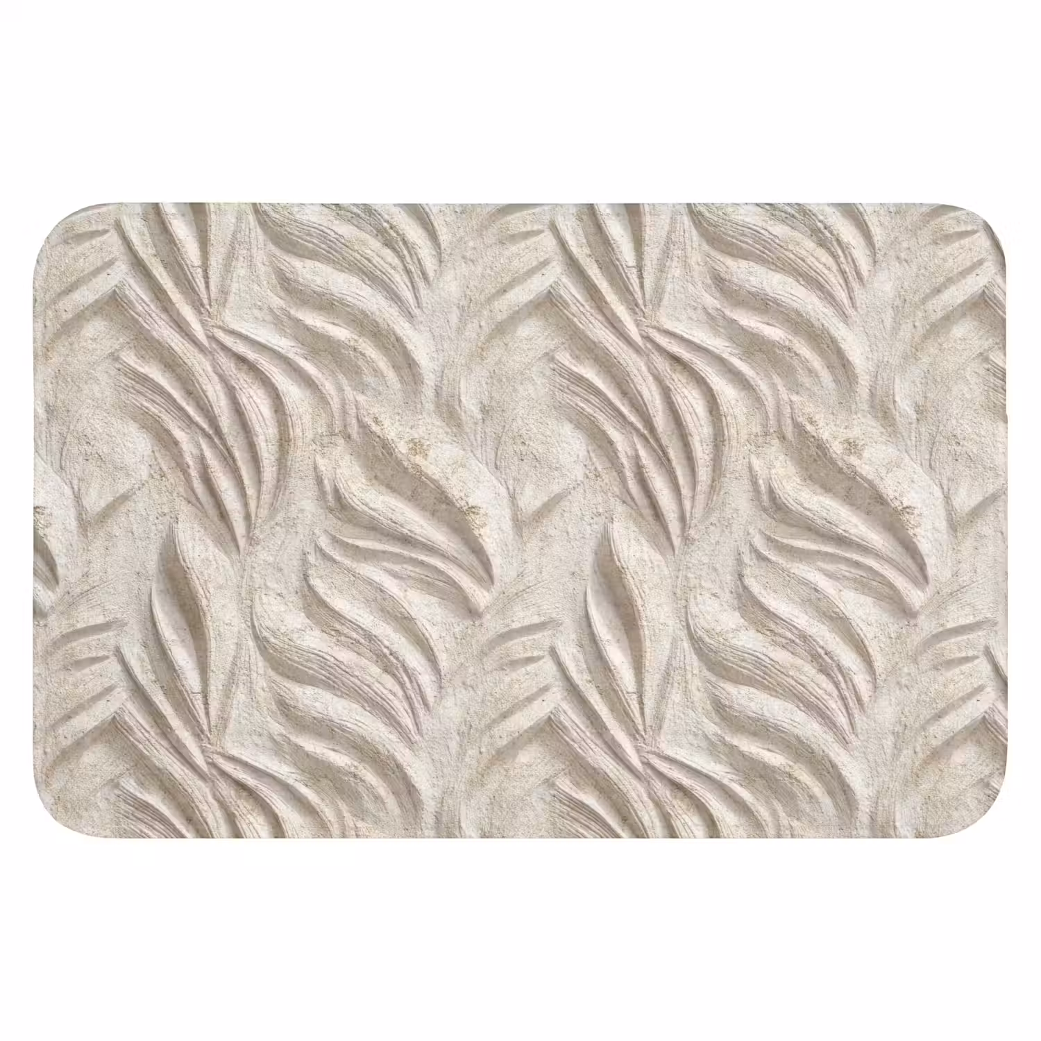 Textuur - Reliëf - Beige Badmat klein 997 -3d