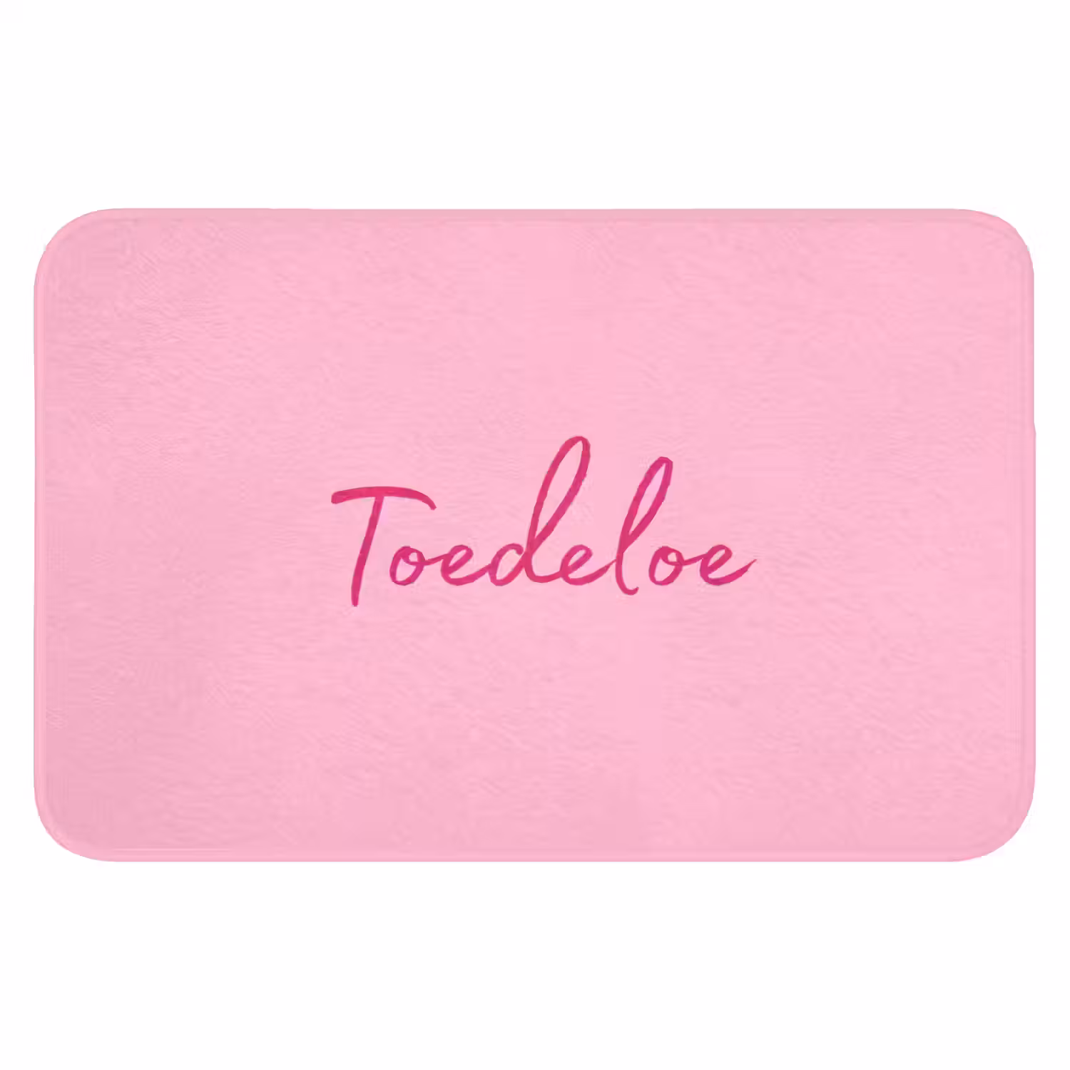 Toedeloe - Roze - Minimalistisch Badmat klein -3d