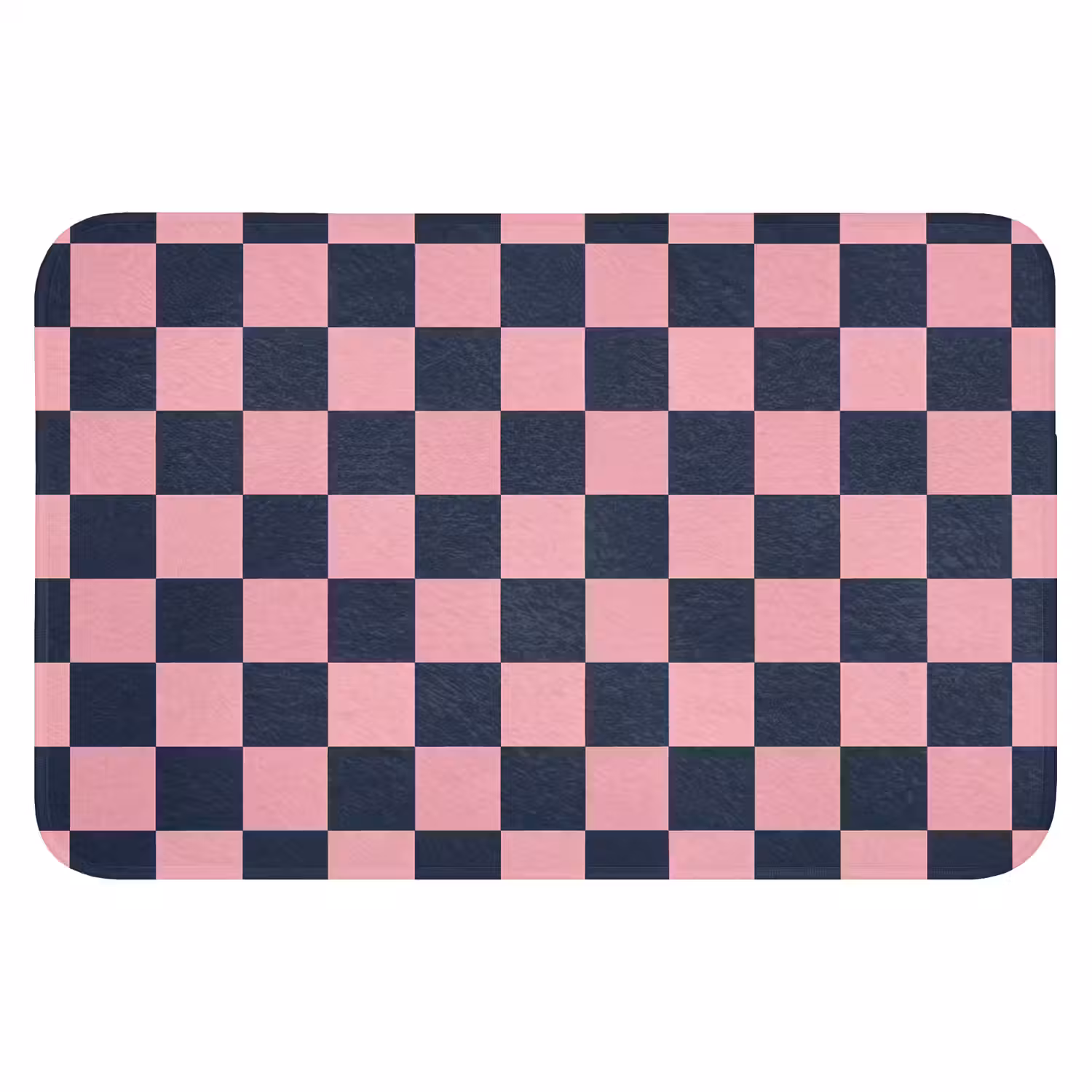 Traditioneel - Patroon - Blauw - Roze Badmat klein 997 -3d