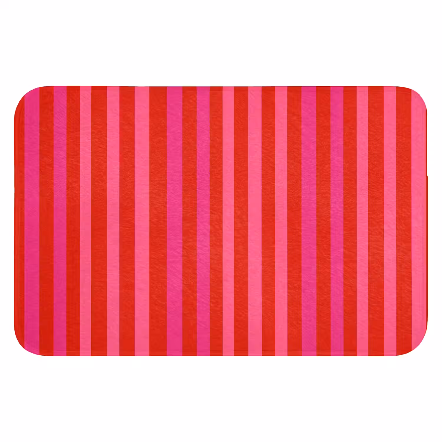 Verticaal - Strepen - Roze Badmat klein 997 -3d
