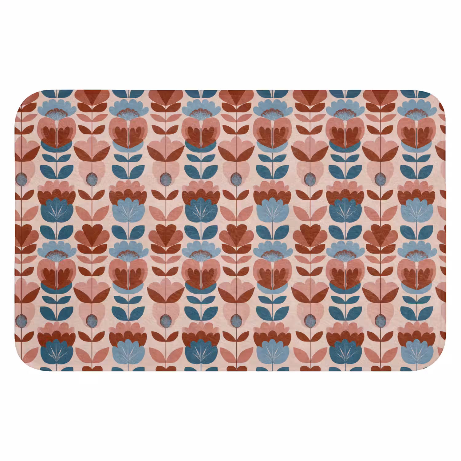 Vintage - Motief - Kleurrijk Badmat klein 997 -3d