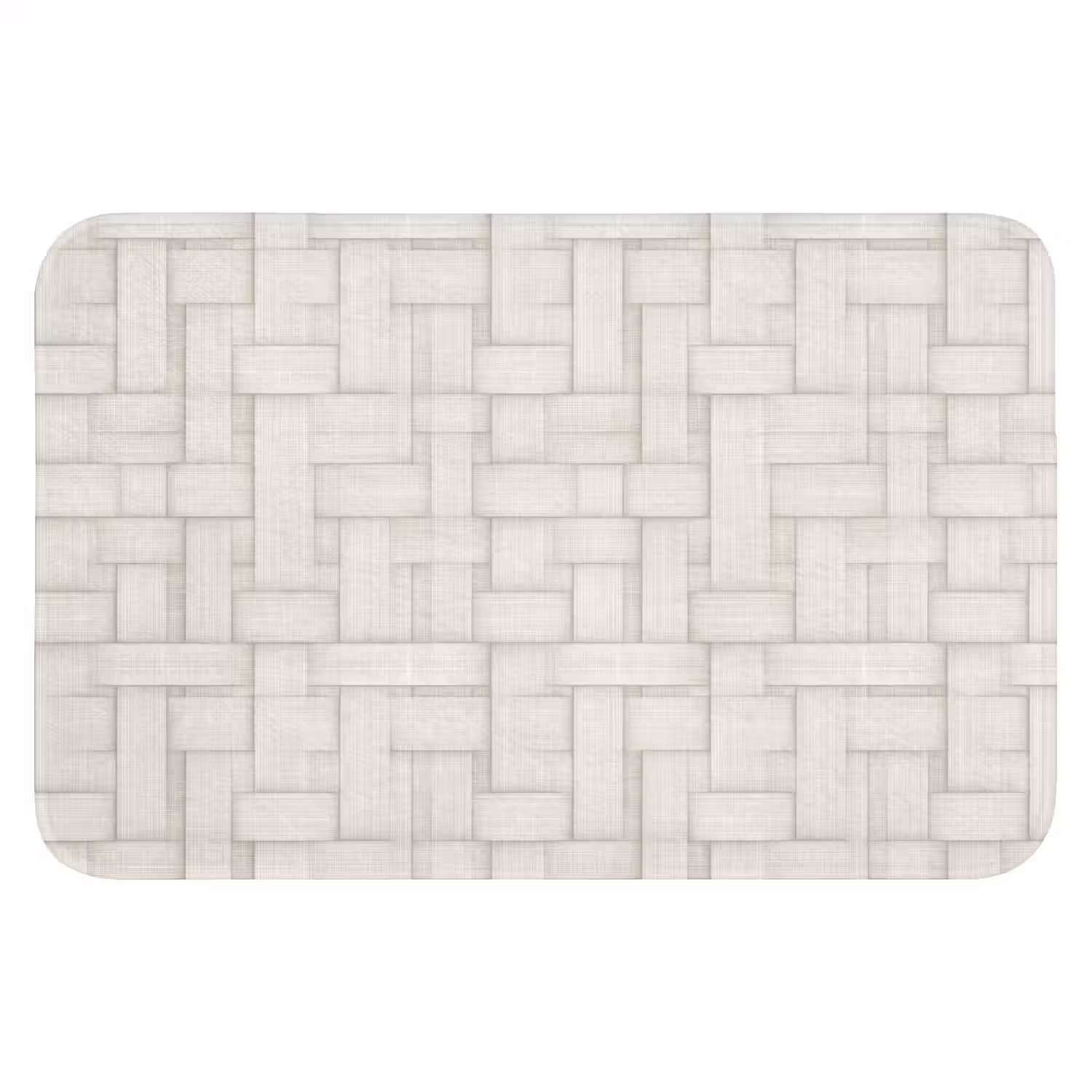 Vlechtwerk - Banen - Beige Badmat klein 997 -3d
