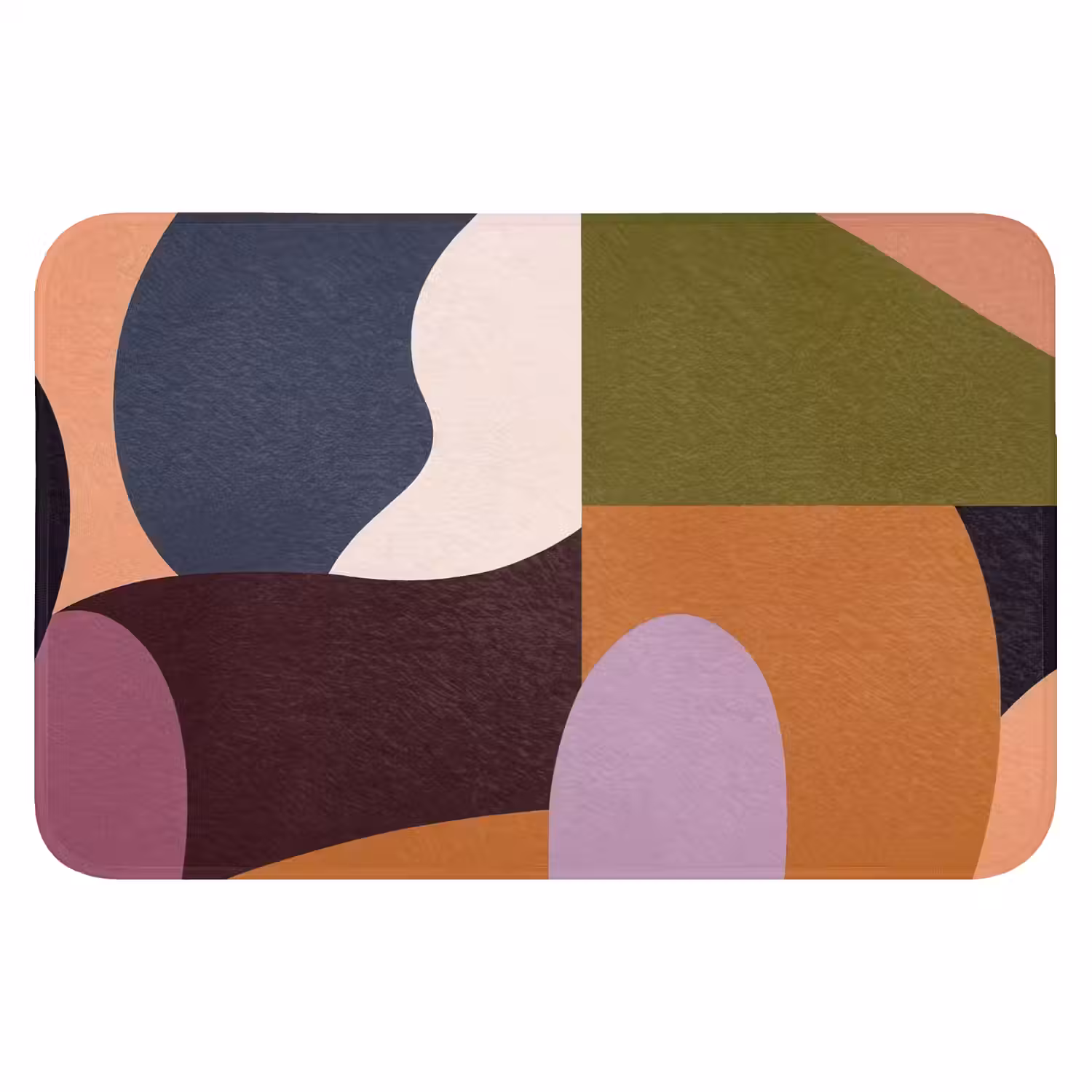 Vormen - Abstract - Kleuren - Vierkant Badmat klein -3d