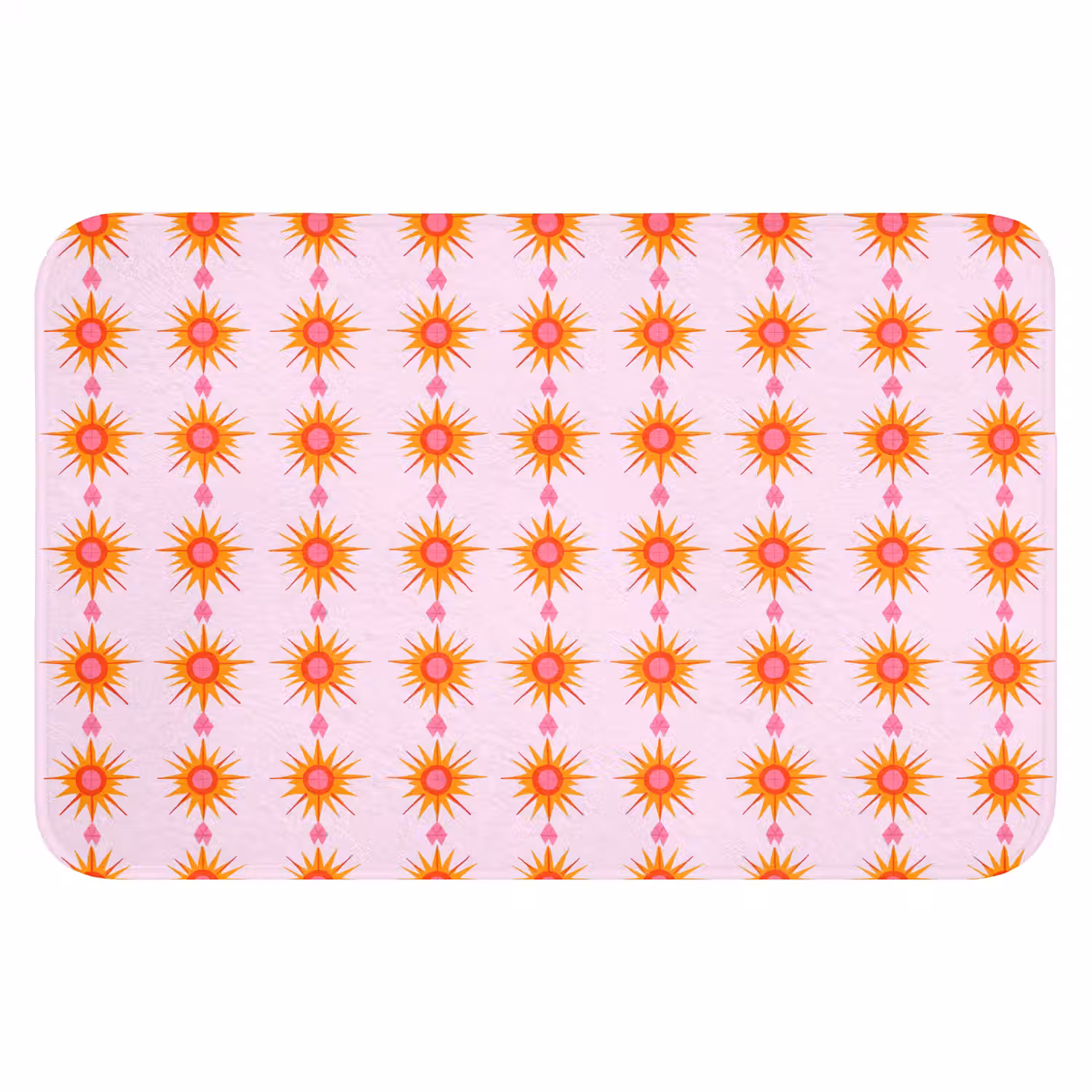 Zon - Motief - Roze Badmat klein 997 -3d