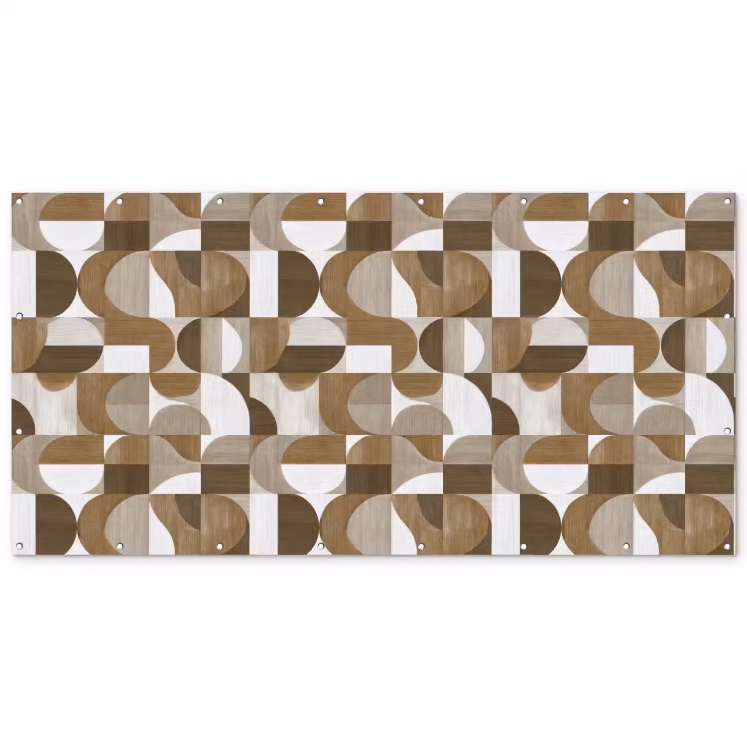 Abstract - Retro - Bruin Balkonbeschermer Duitsland klein 596 -zz_3d