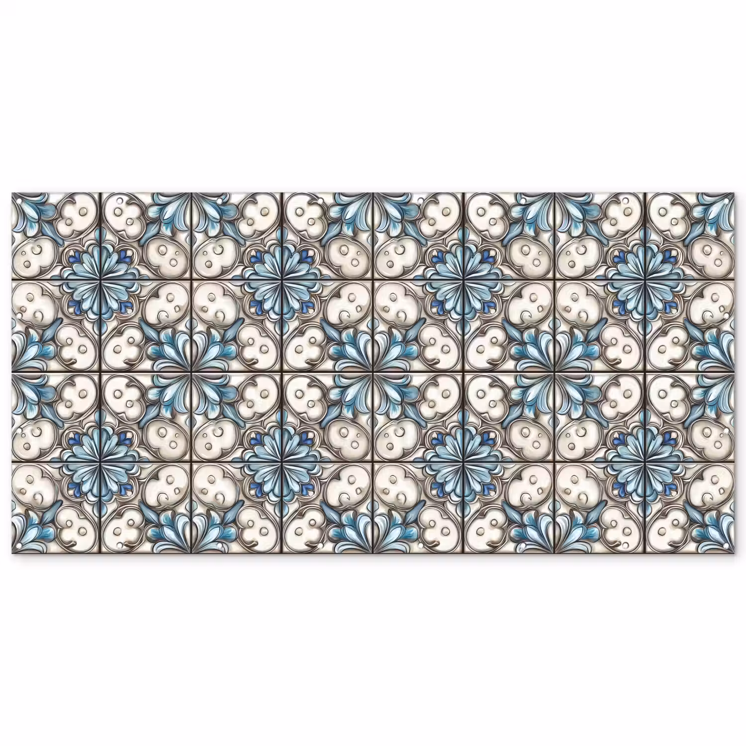Barok - Tegel - Kleurrijk Balkonbeschermer Duitsland klein 596 -zz_3d