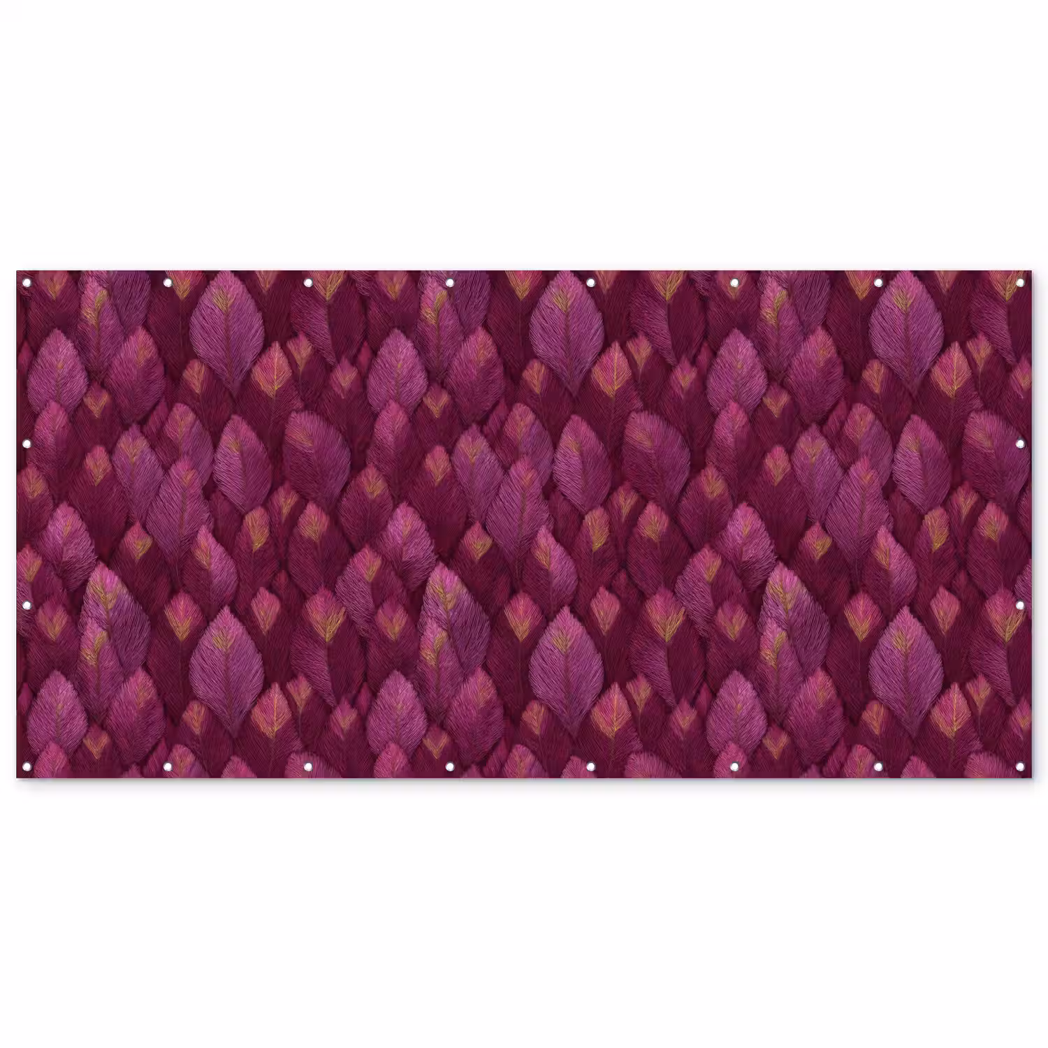 Bladeren - Patroon - Burgundy Balkonbeschermer Duitsland klein 596 -zz_3d