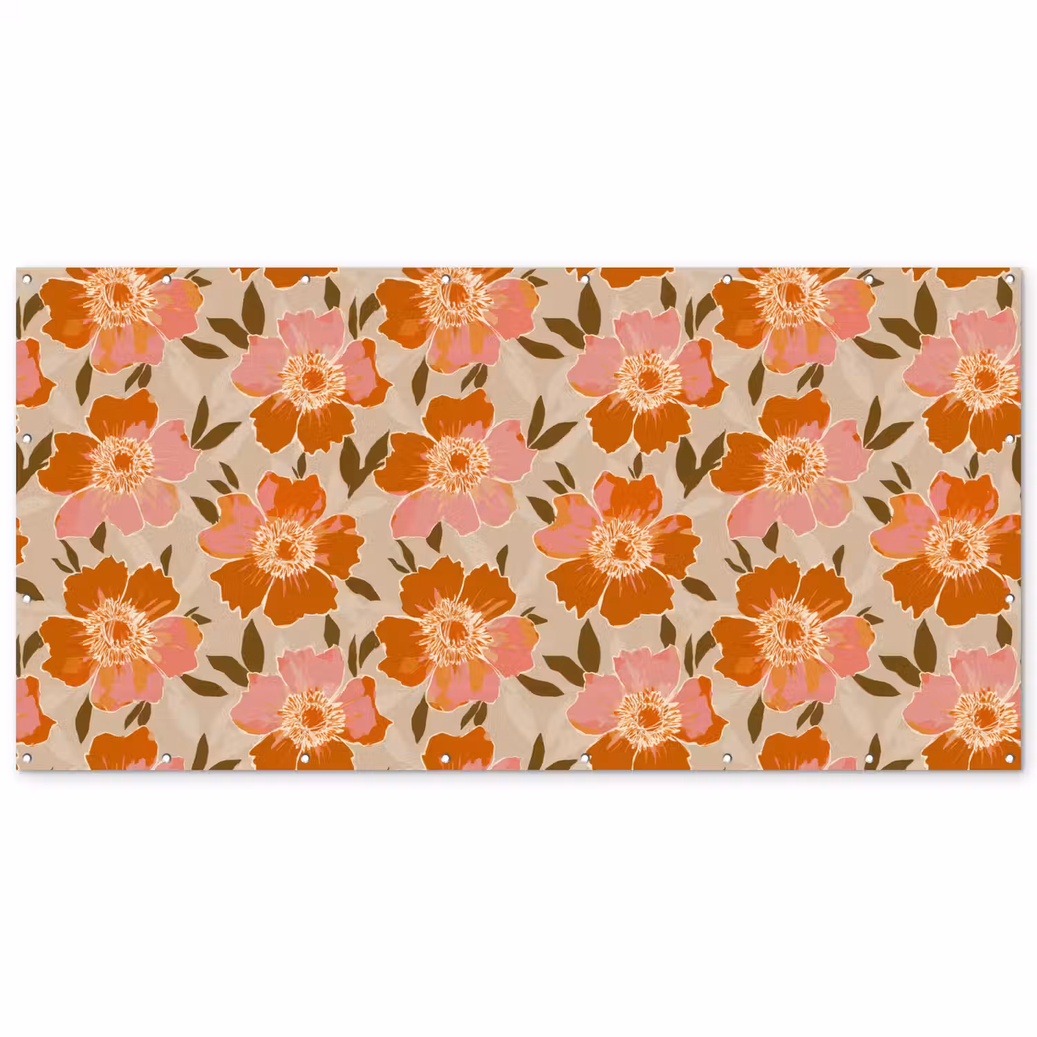Bloemen - Motief - Retro Balkonbeschermer Duitsland klein 596 -zz_3d