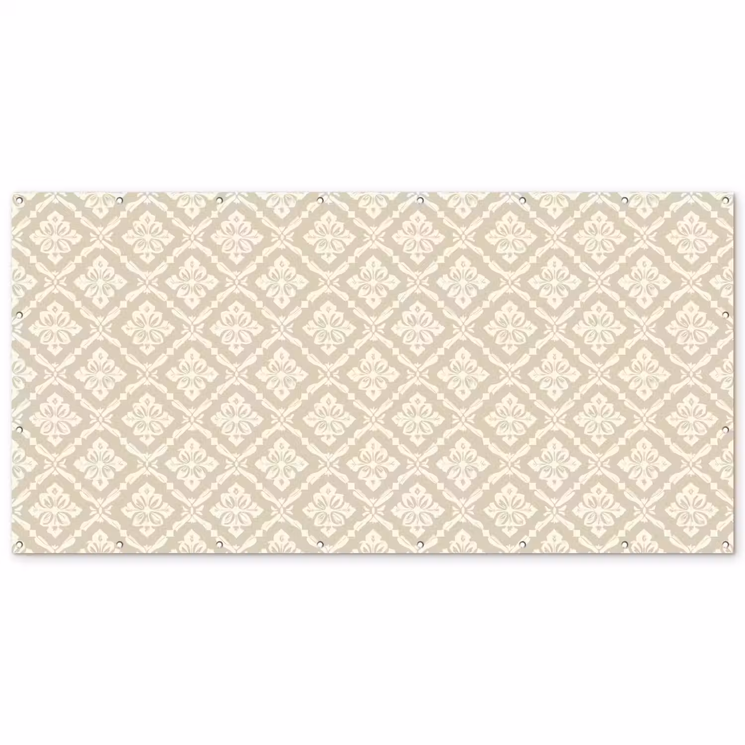 Floraal - Ornament - Beige Balkonbeschermer Duitsland klein 596 -zz_3d