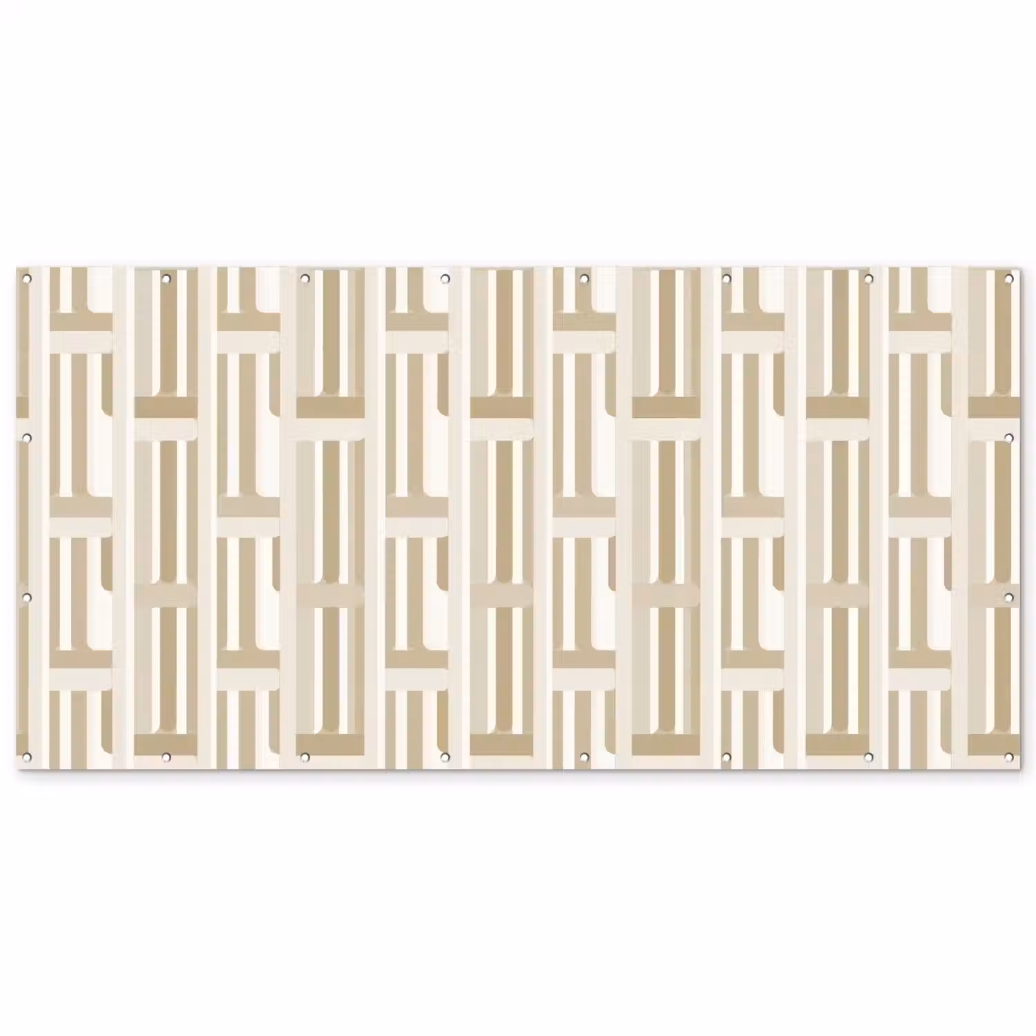 Modern - Geometrisch - Beige Balkonbeschermer Duitsland klein 596 -zz_3d