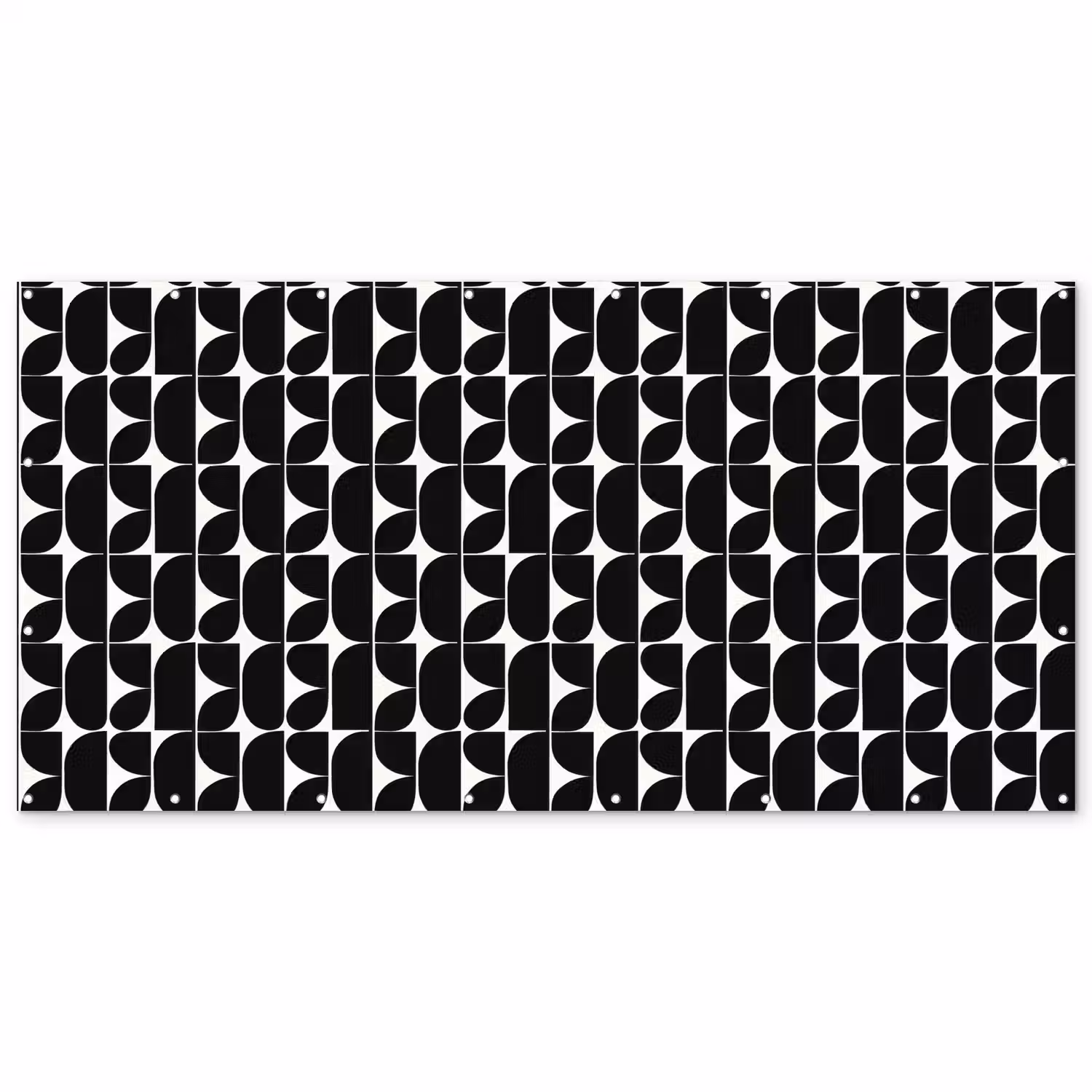 Modern - Geometrisch - Zwart Balkonbeschermer Duitsland klein 596 -zz_3d