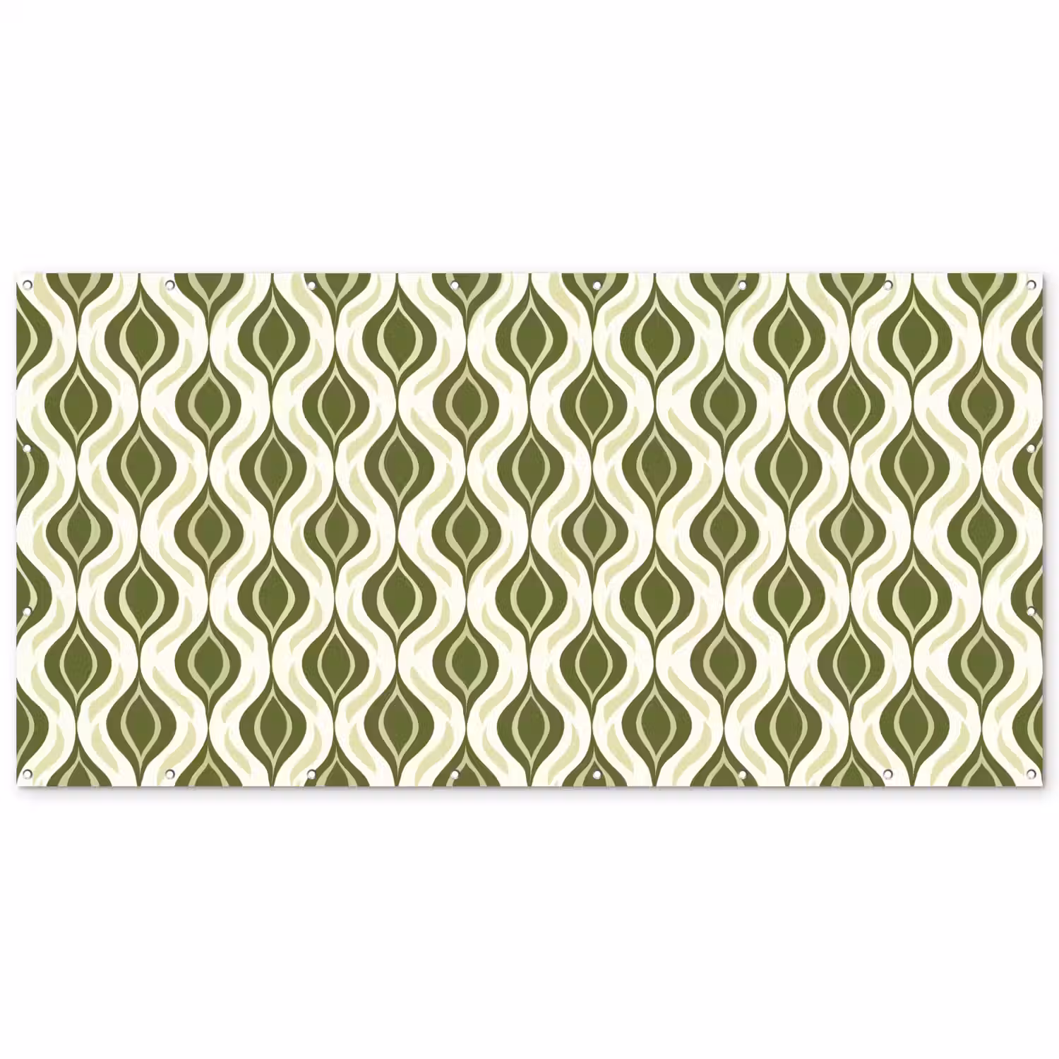 Patroon - Retro - Groen Balkonbeschermer Duitsland klein 596 -zz_3d