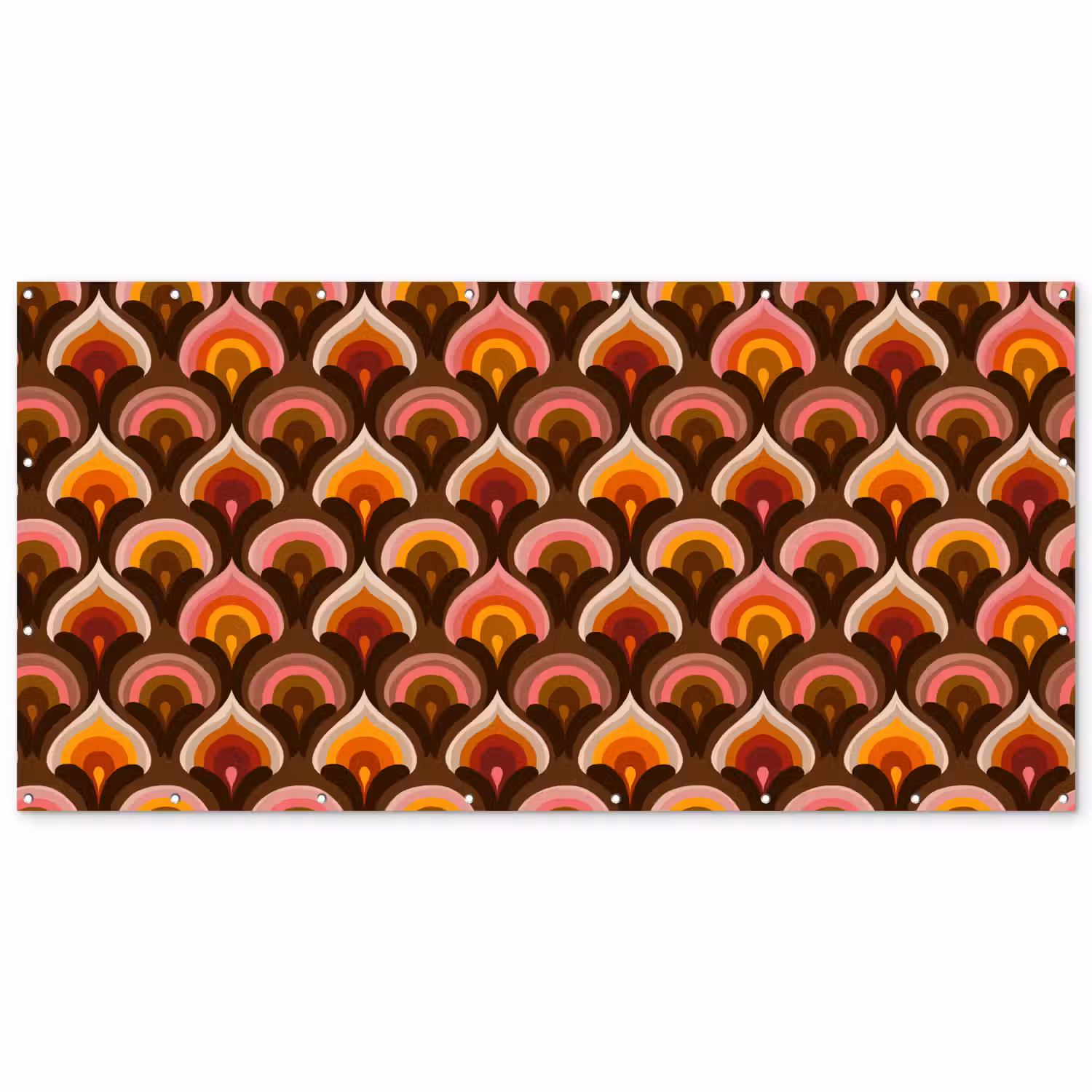 Patroon - Retro - Kleurrijk Balkonbeschermer Duitsland klein 596 -zz_3d
