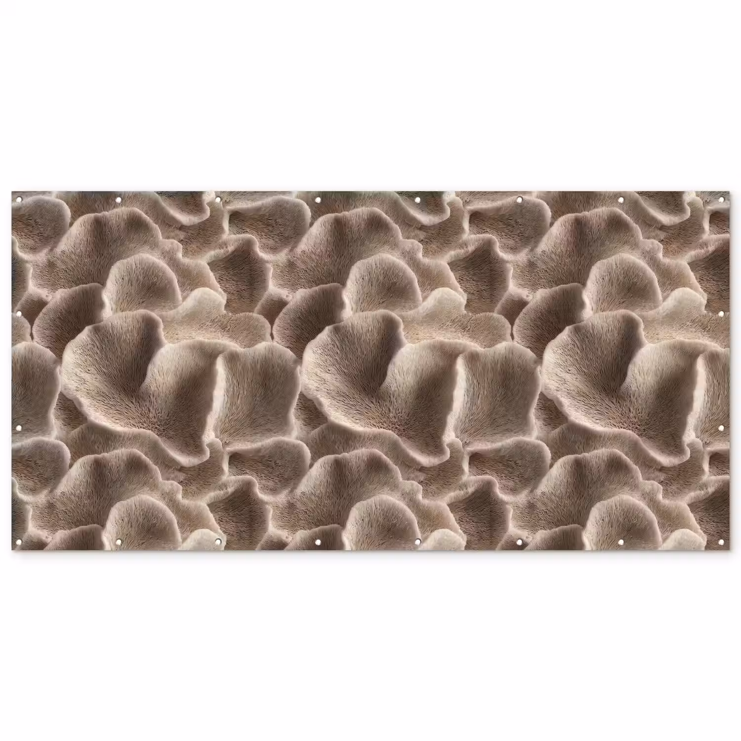 Waaiervorm - Beige - Vezel textuur Balkonbeschermer Duitsland klein 596 -zz_3d