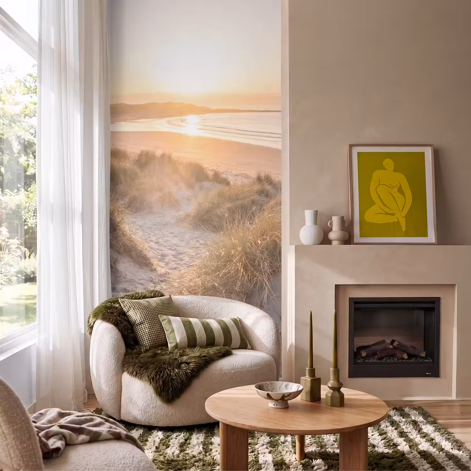Duinen - Strand - Zee Behang Vlies klein -sfeer2