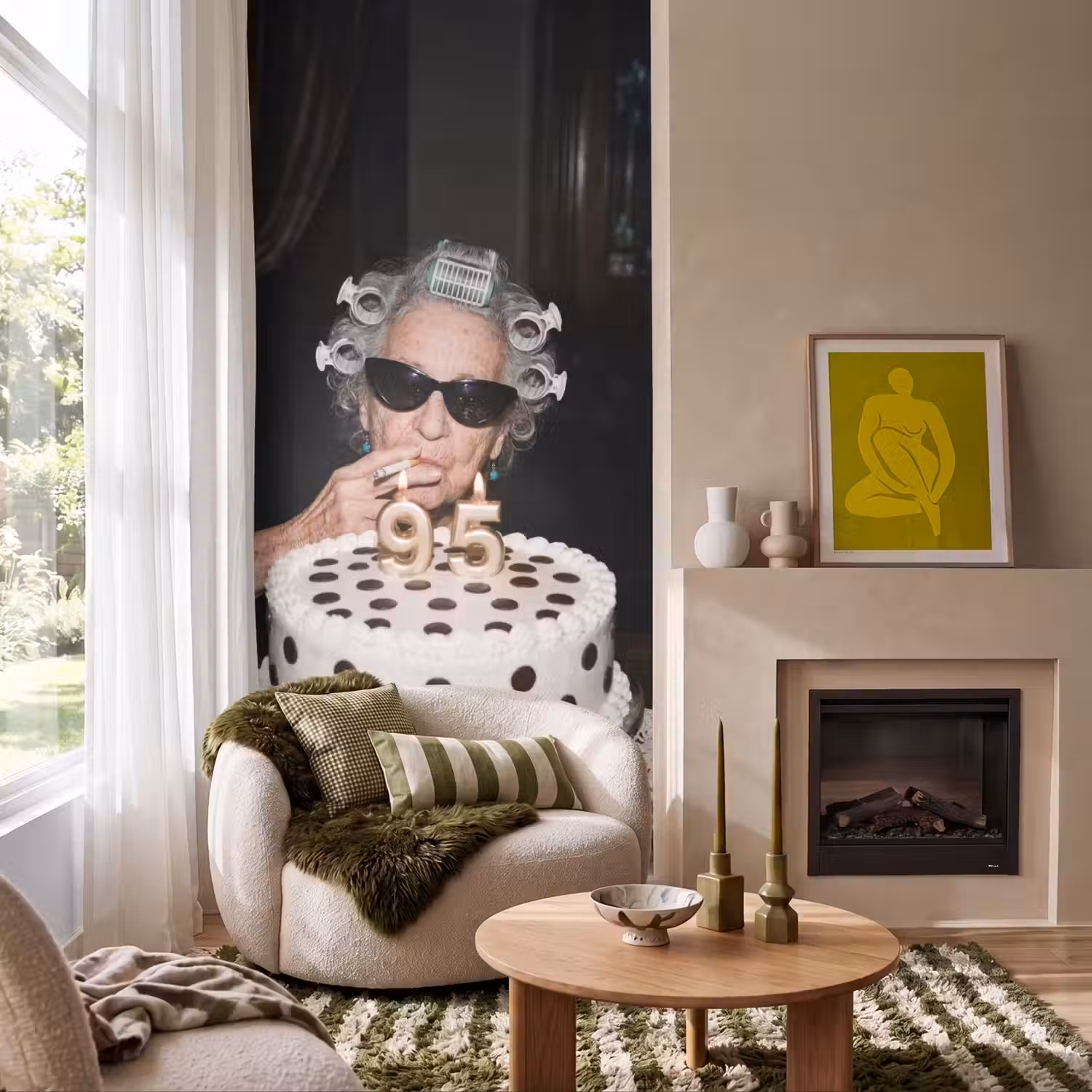 Verjaardag - Krulspeld - Oma Behang Vlies klein -sfeer2