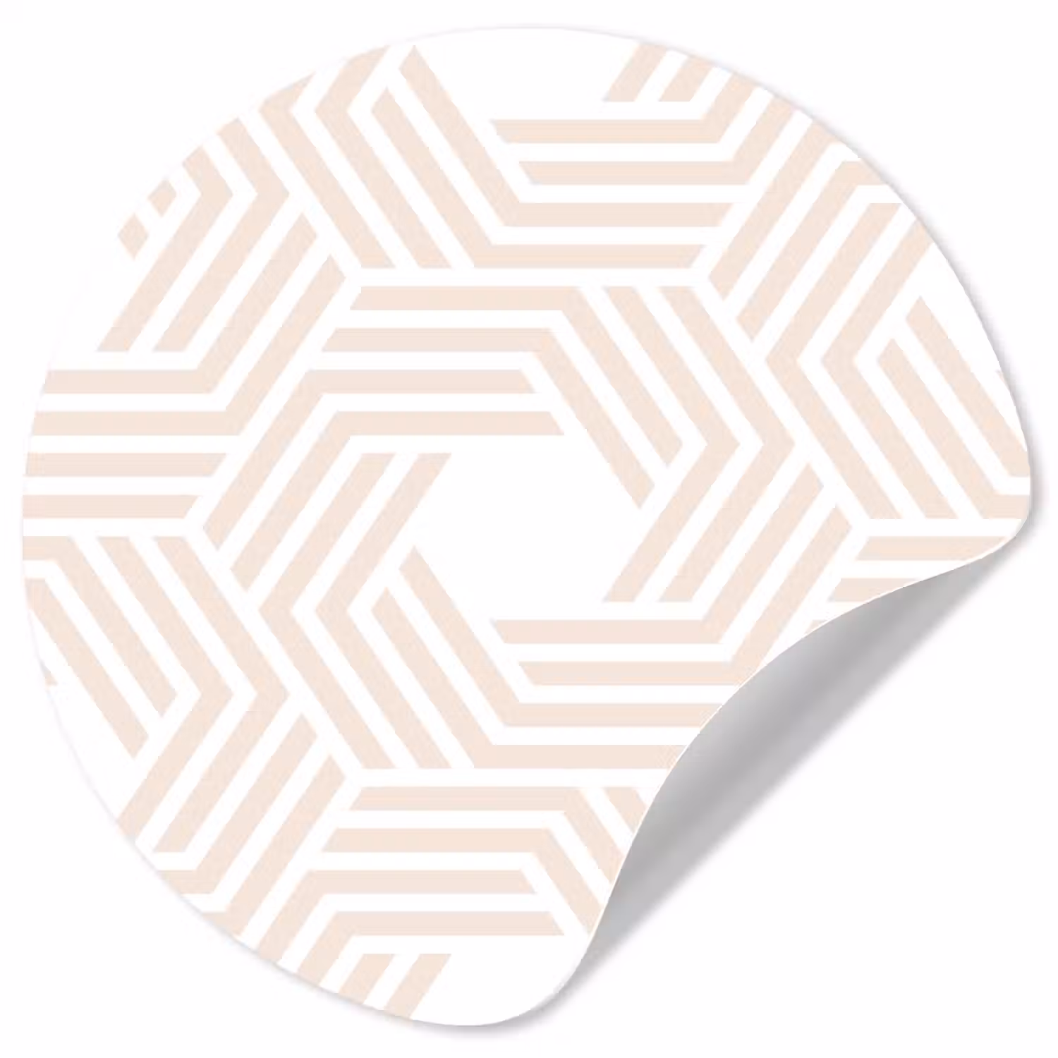 Abstract - Patronen - Design Wandcirkel behangsticker klein 186 -3d