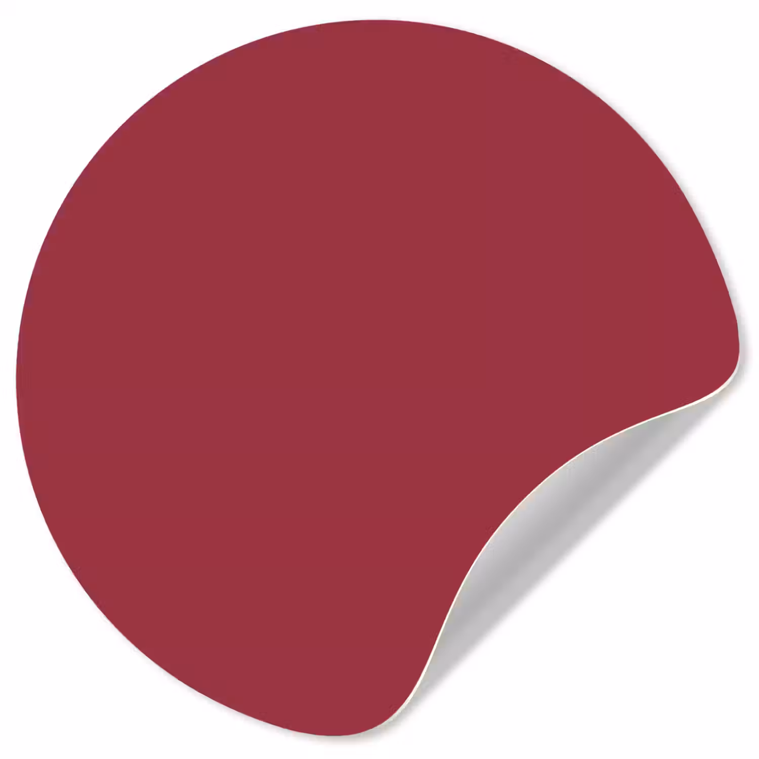 Antique - Ruby - Rood Wandcirkel behangsticker klein 186 -3d