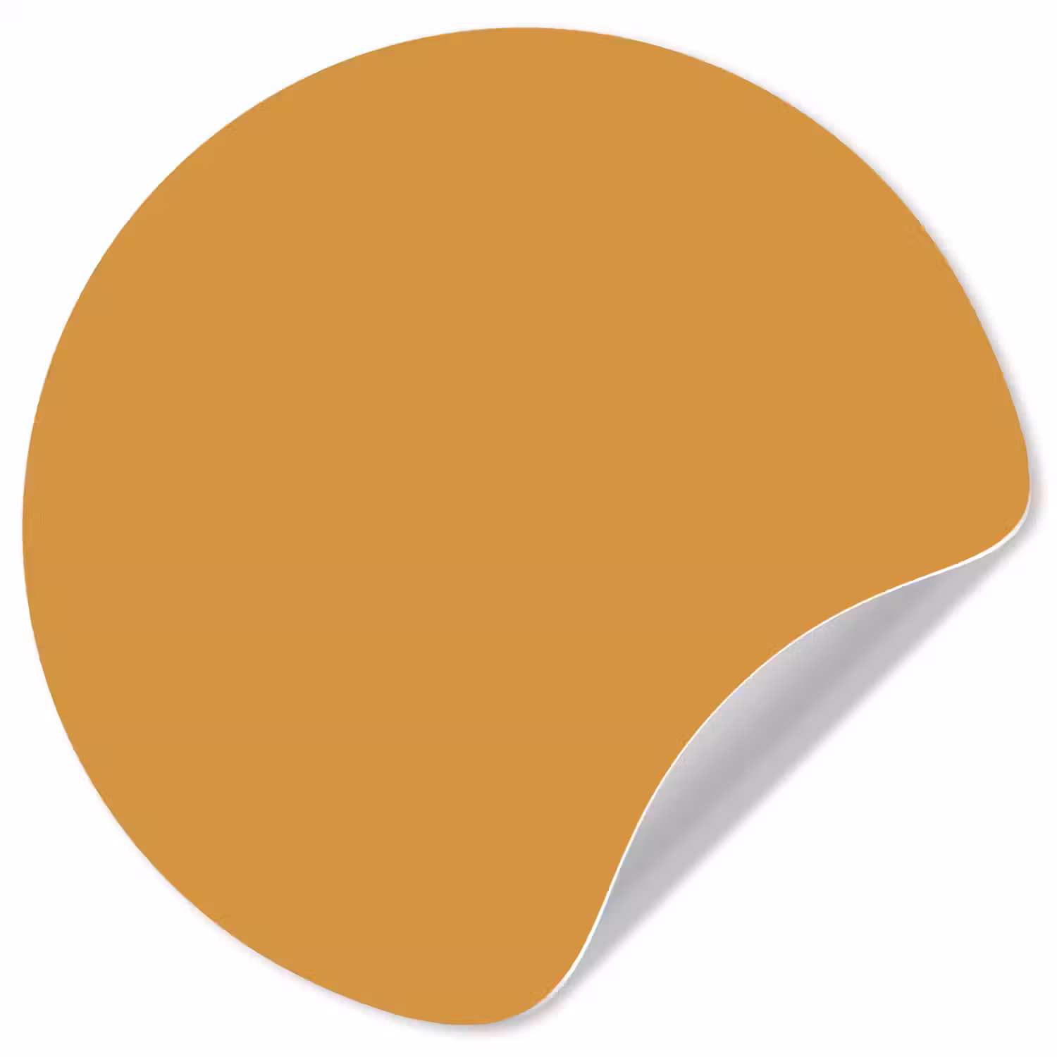 Autumn - Mustard - Geel Wandcirkel behangsticker klein 186 -3d