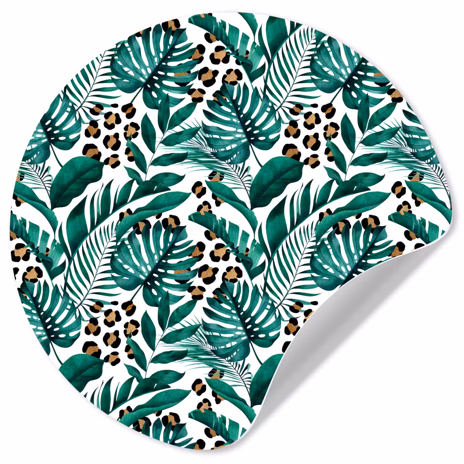 Bladeren - Tropisch - Jungle Wandcirkel behangsticker klein -3d