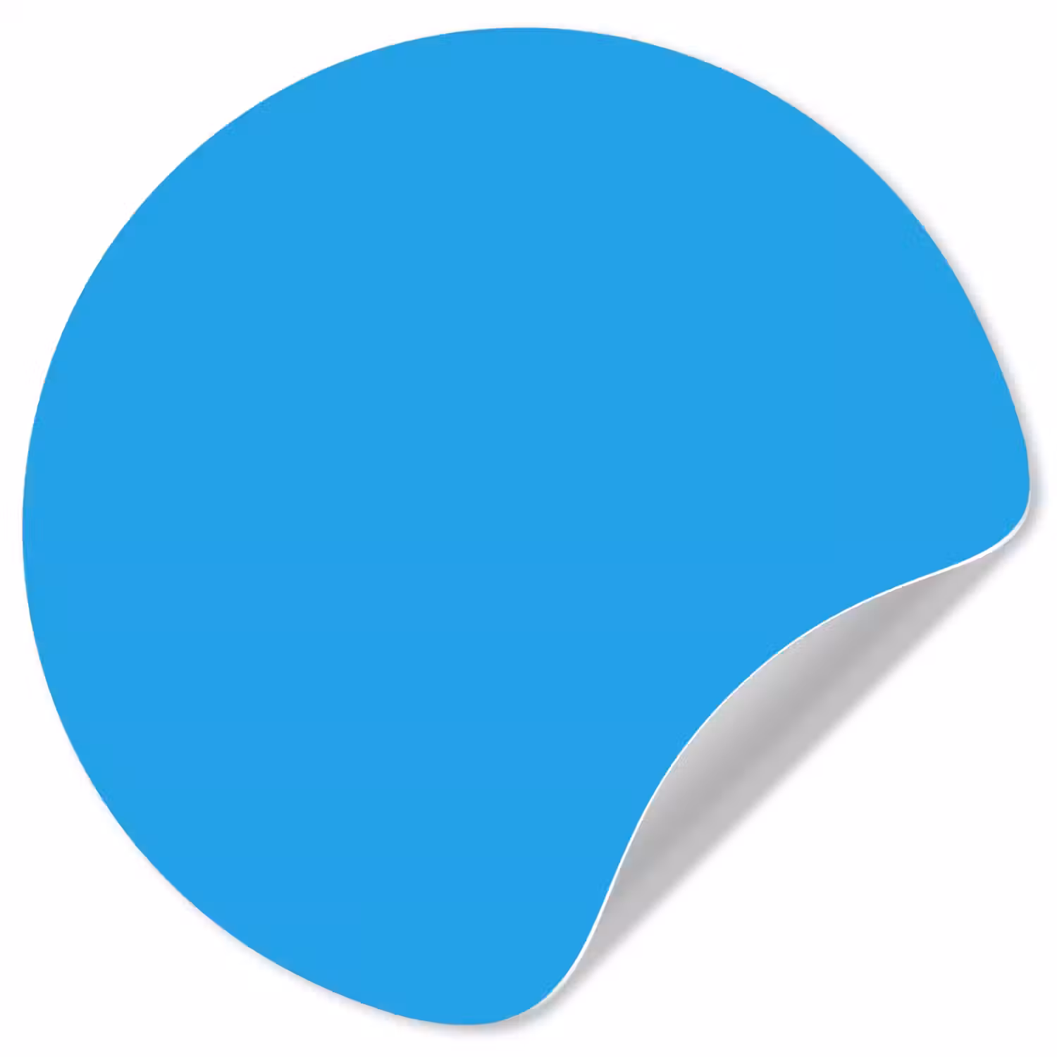 Blauw - Licht - Kleuren Wandcirkel behangsticker klein 186 -3d
