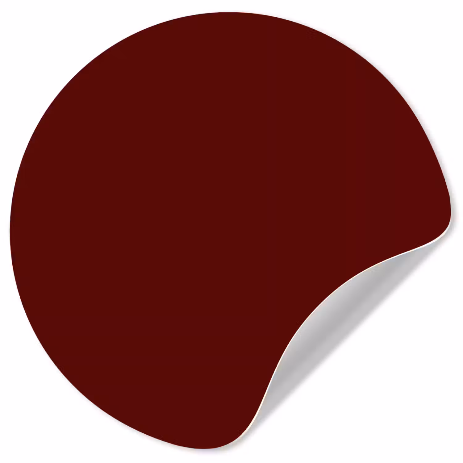 Burnt - Mahogany - Rood Wandcirkel behangsticker klein 186 -3d