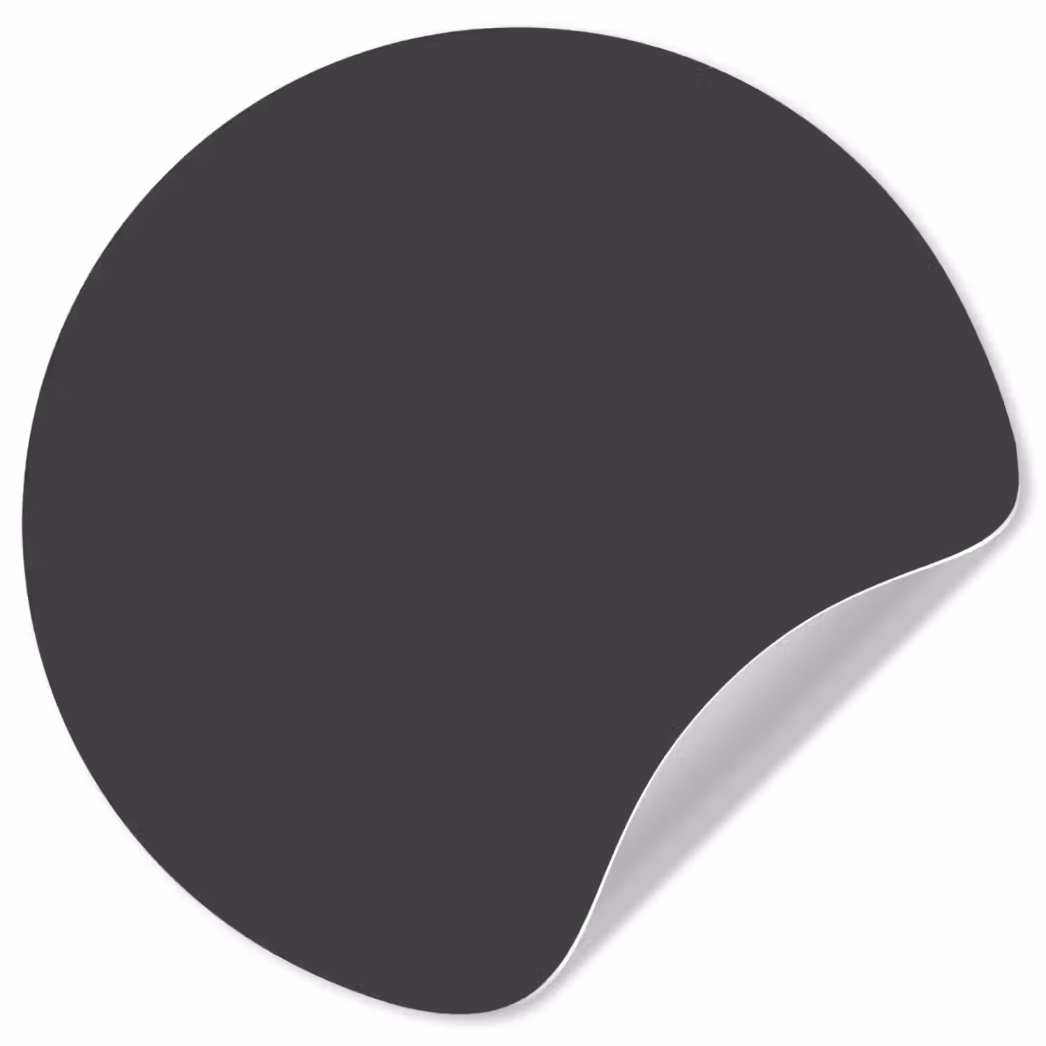 Charcoal - Grijs- Grey Wandcirkel behangsticker klein 186 -3d