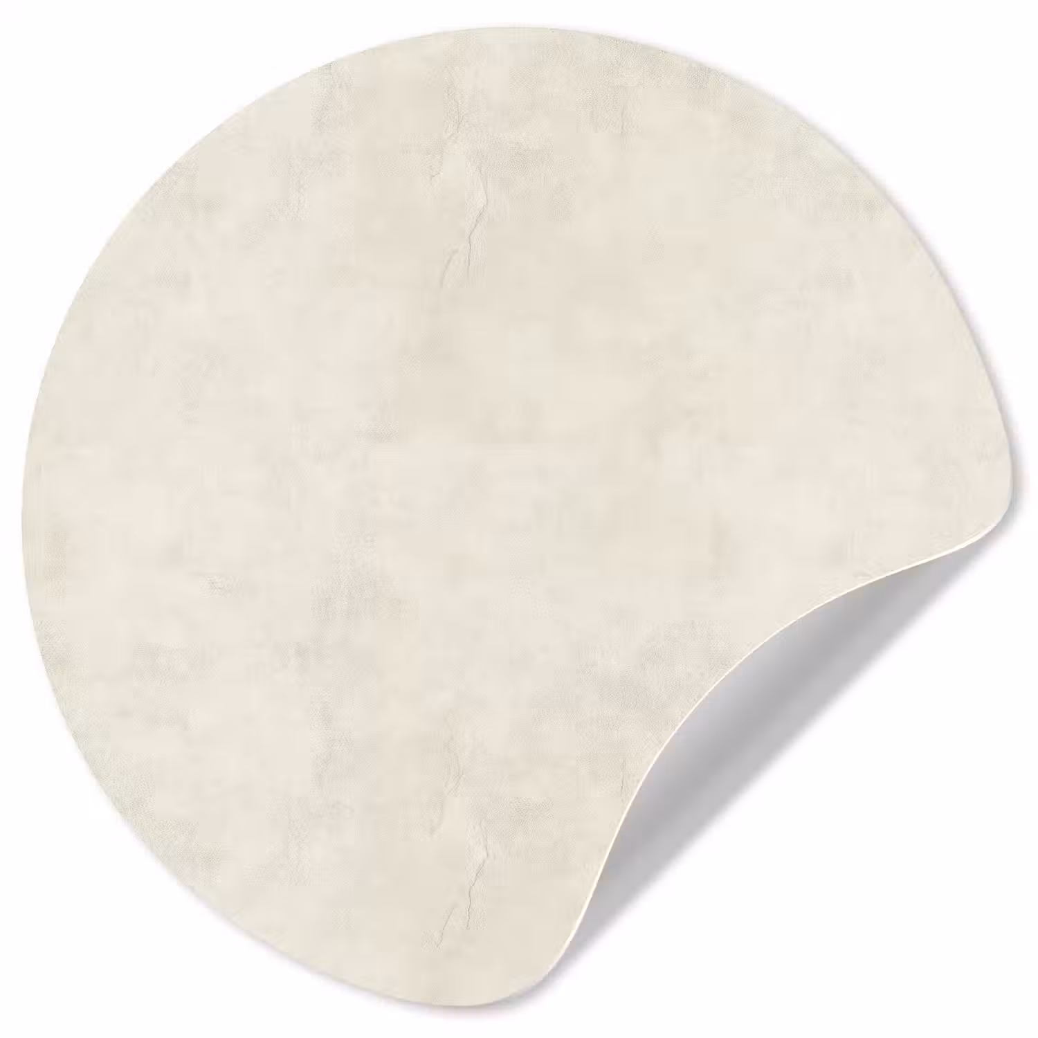 Crème - Egaal - Beton Wandcirkel behangsticker klein 186 -3d