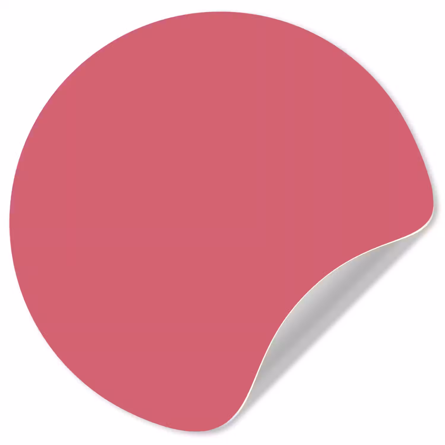 Crimson - Rose - Roze Wandcirkel behangsticker klein 186 -3d