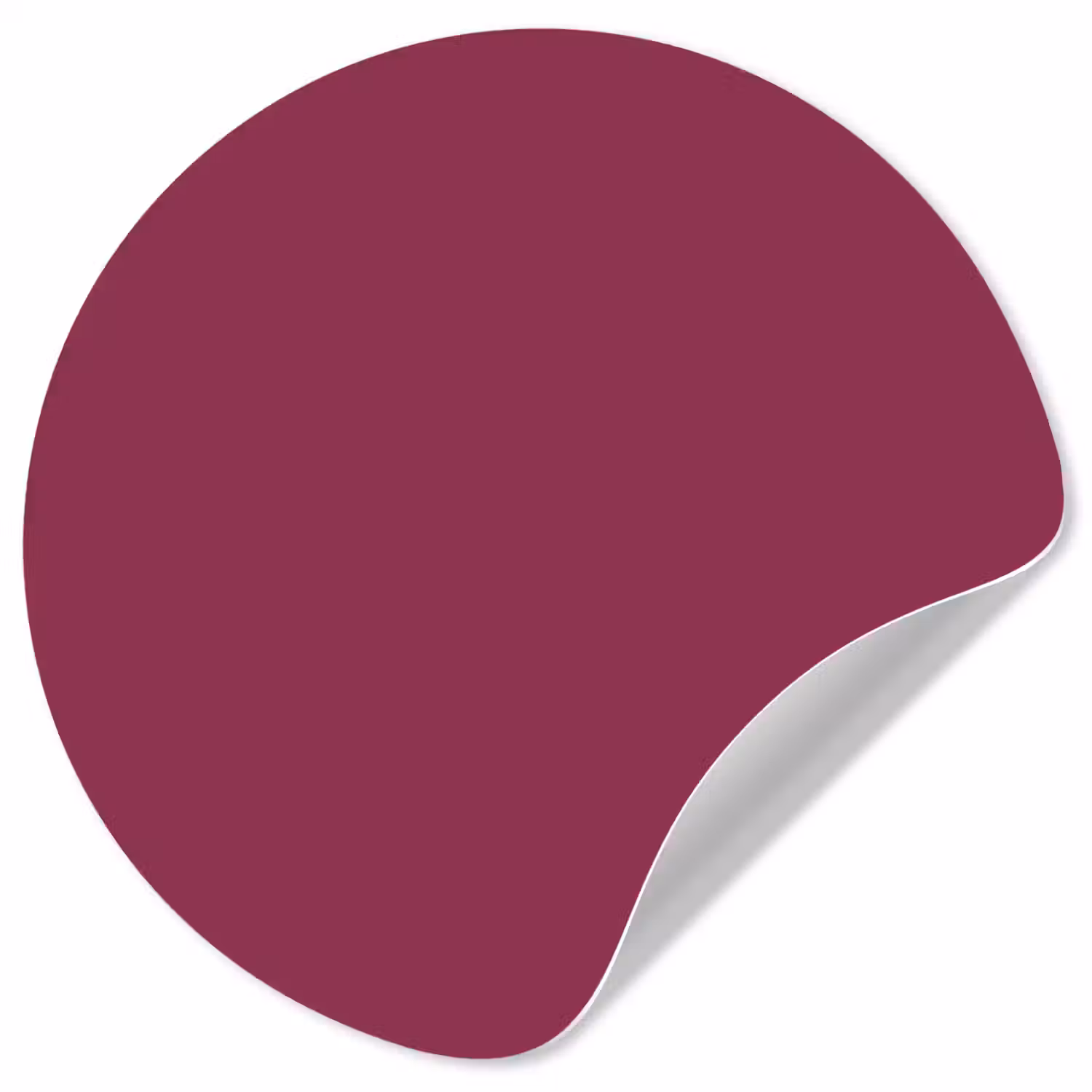 Deep - Rasberry - Rood Wandcirkel behangsticker klein 186 -3d