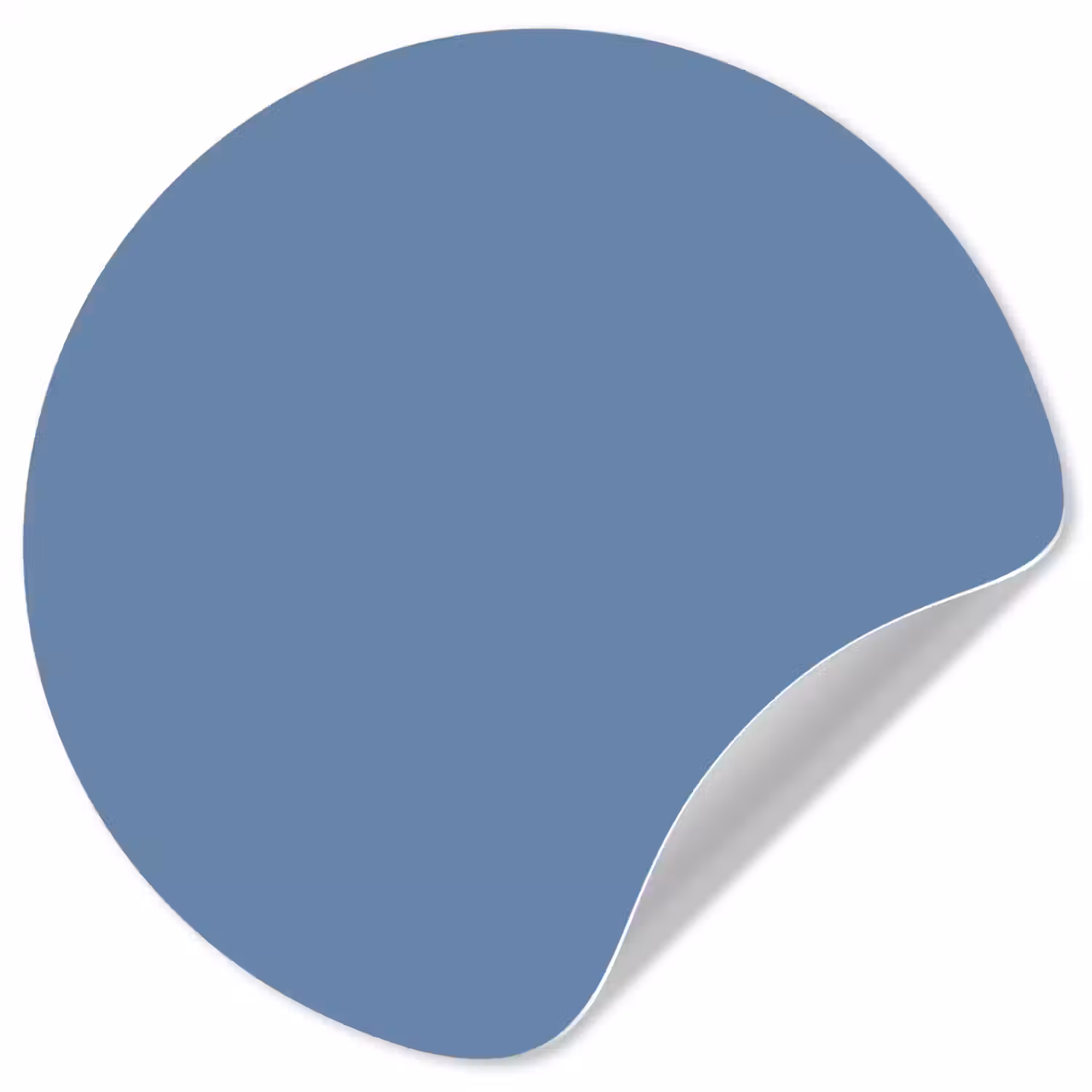 Denim - Breeze - Blauw Wandcirkel behangsticker klein 186 -3d