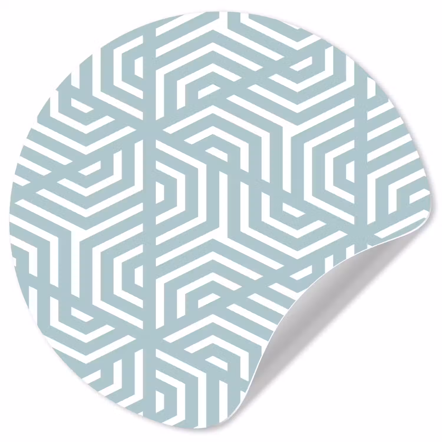 Design - Geometrie - Patroon - Driehoek Wandcirkel behangsticker klein 186 -3d