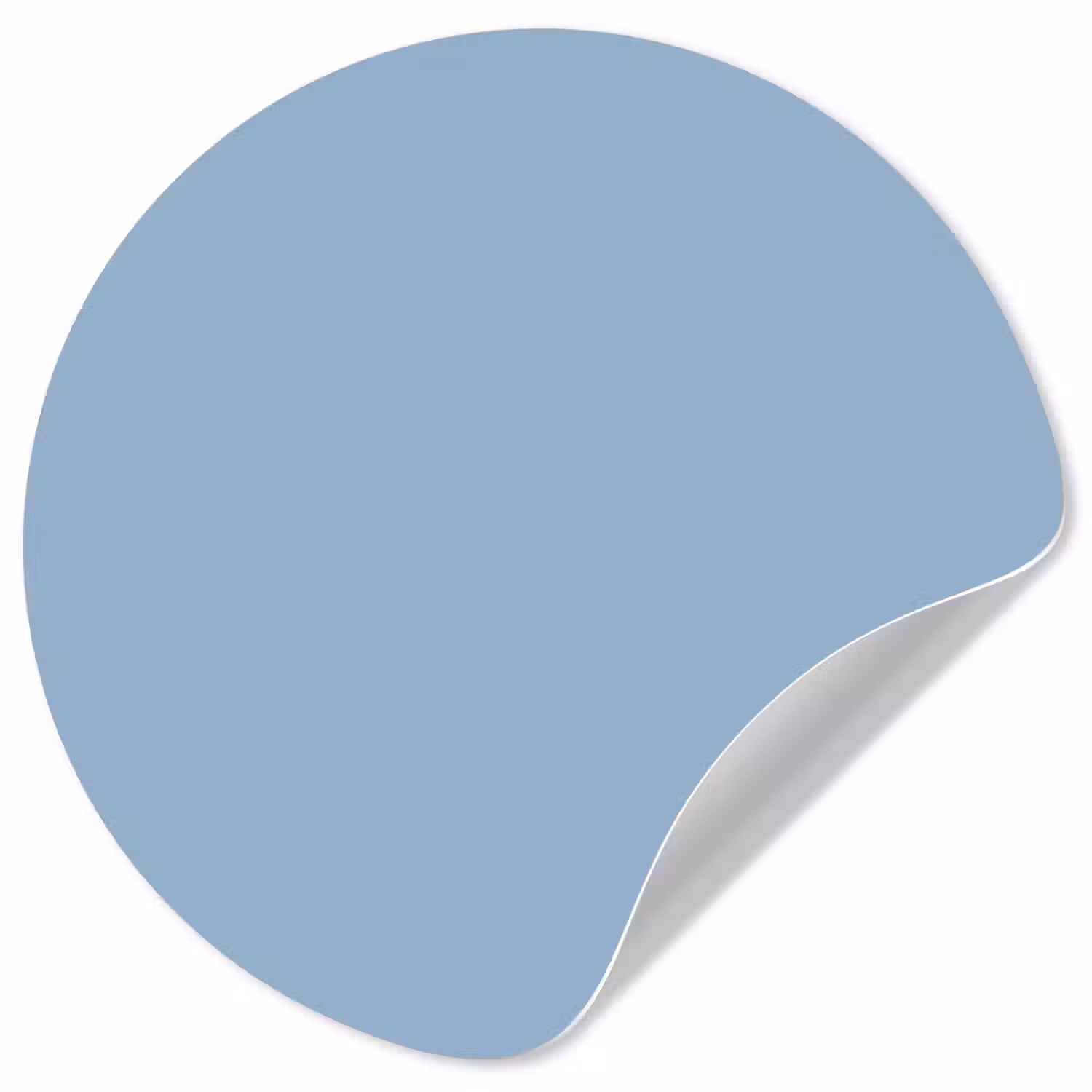 Dusty - Denim - Blauw Wandcirkel behangsticker klein 186 -3d