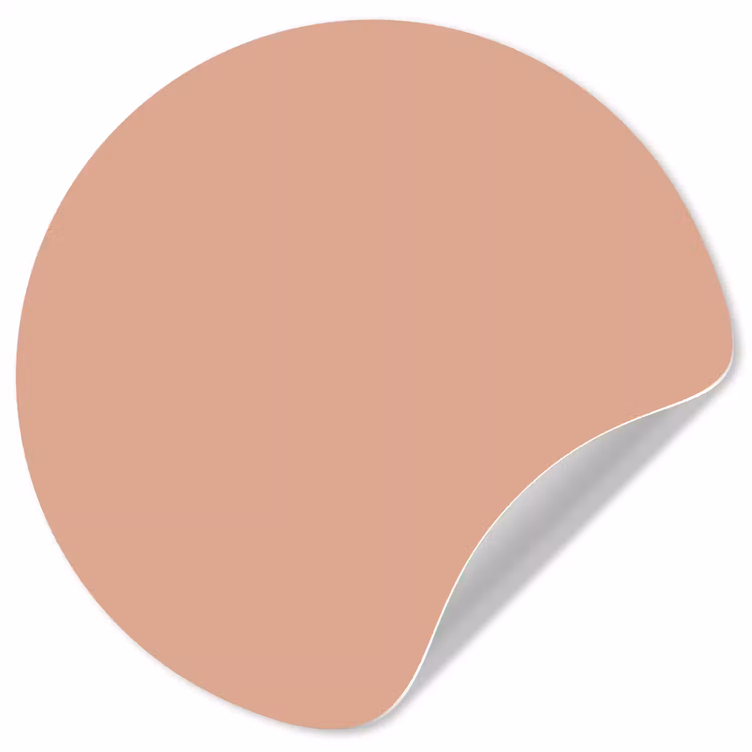 Dusty - Rose - Roze Wandcirkel behangsticker klein 186 -3d