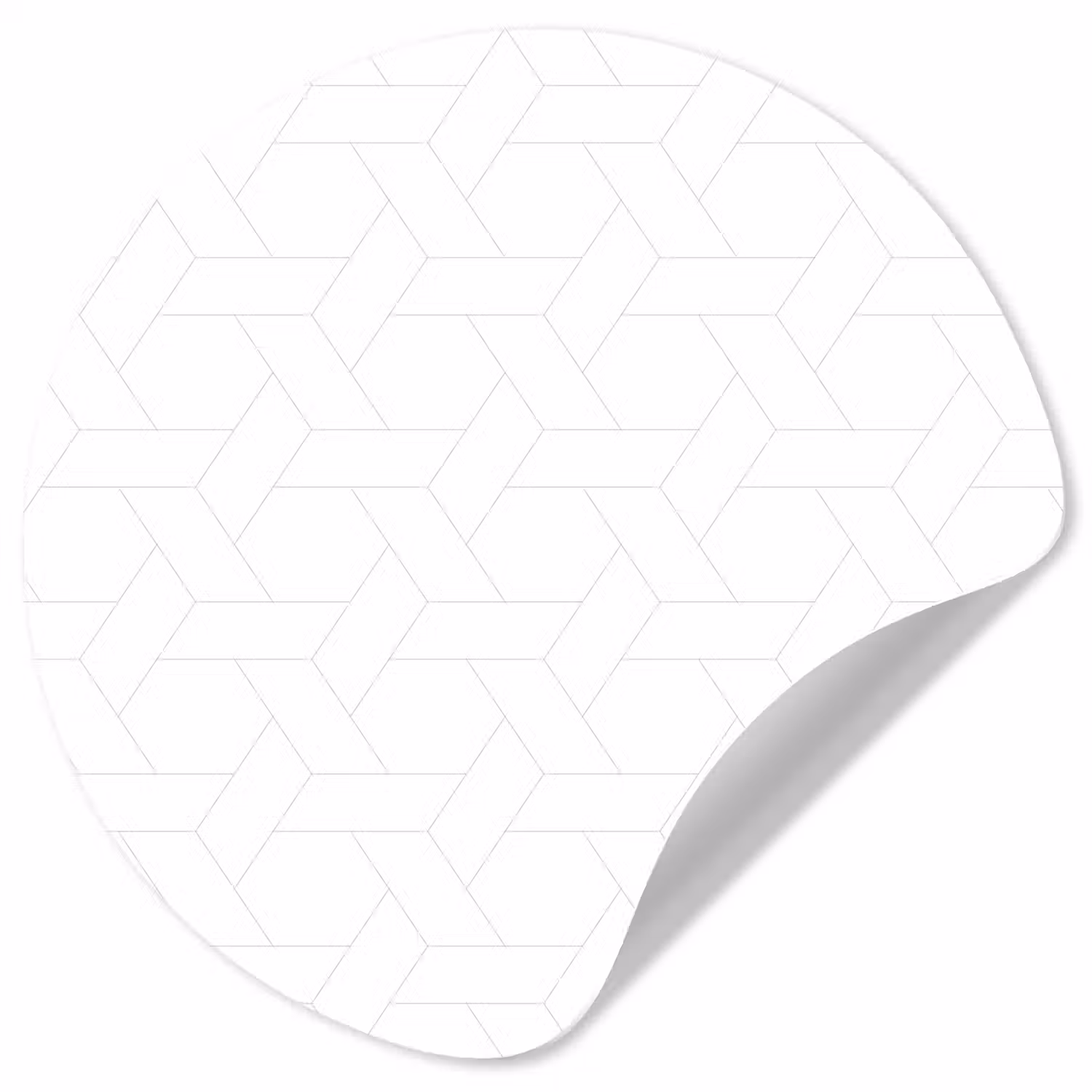 Grafisch - Patroon - Modern - Fijnstijl Wandcirkel behangsticker klein 186 -3d