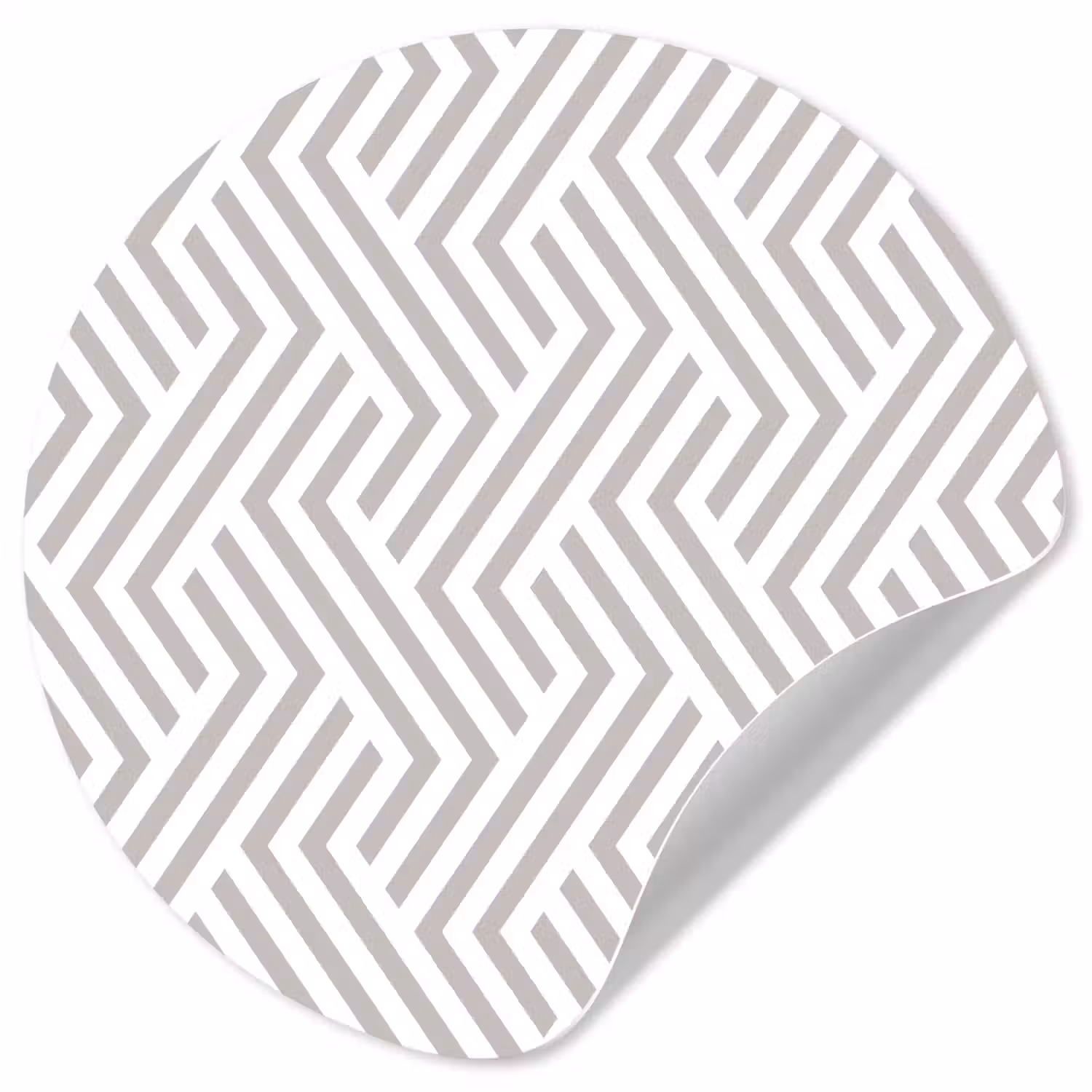 Grafisch - Patroon - Modern - Opvallend Wandcirkel behangsticker klein 186 -3d