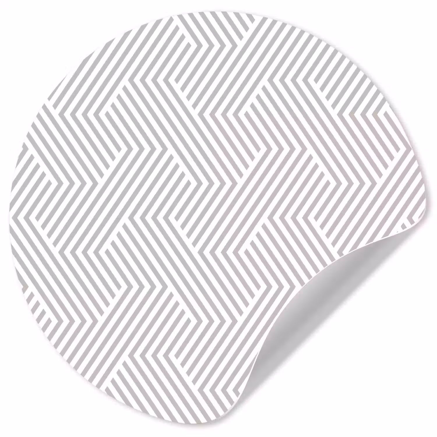 Grafisch - Patroon - Modern - Schuin Wandcirkel behangsticker klein 186 -3d